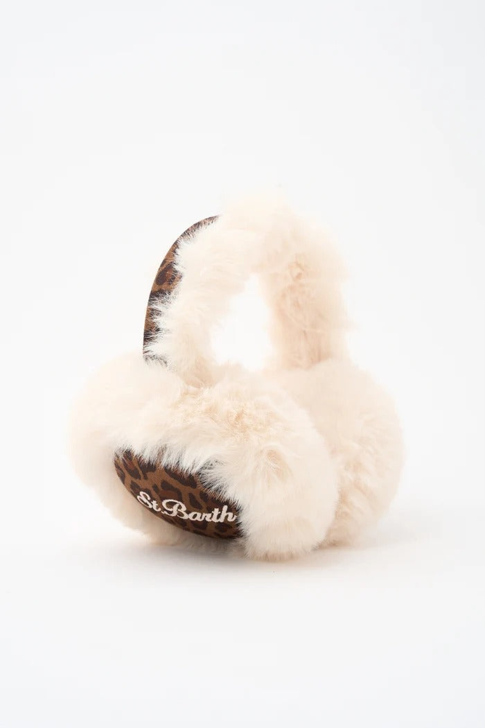 Paraorecchie Fur dark leopard con altoparlante wireless EARM006 00212M MC2 SAINT BARTH 