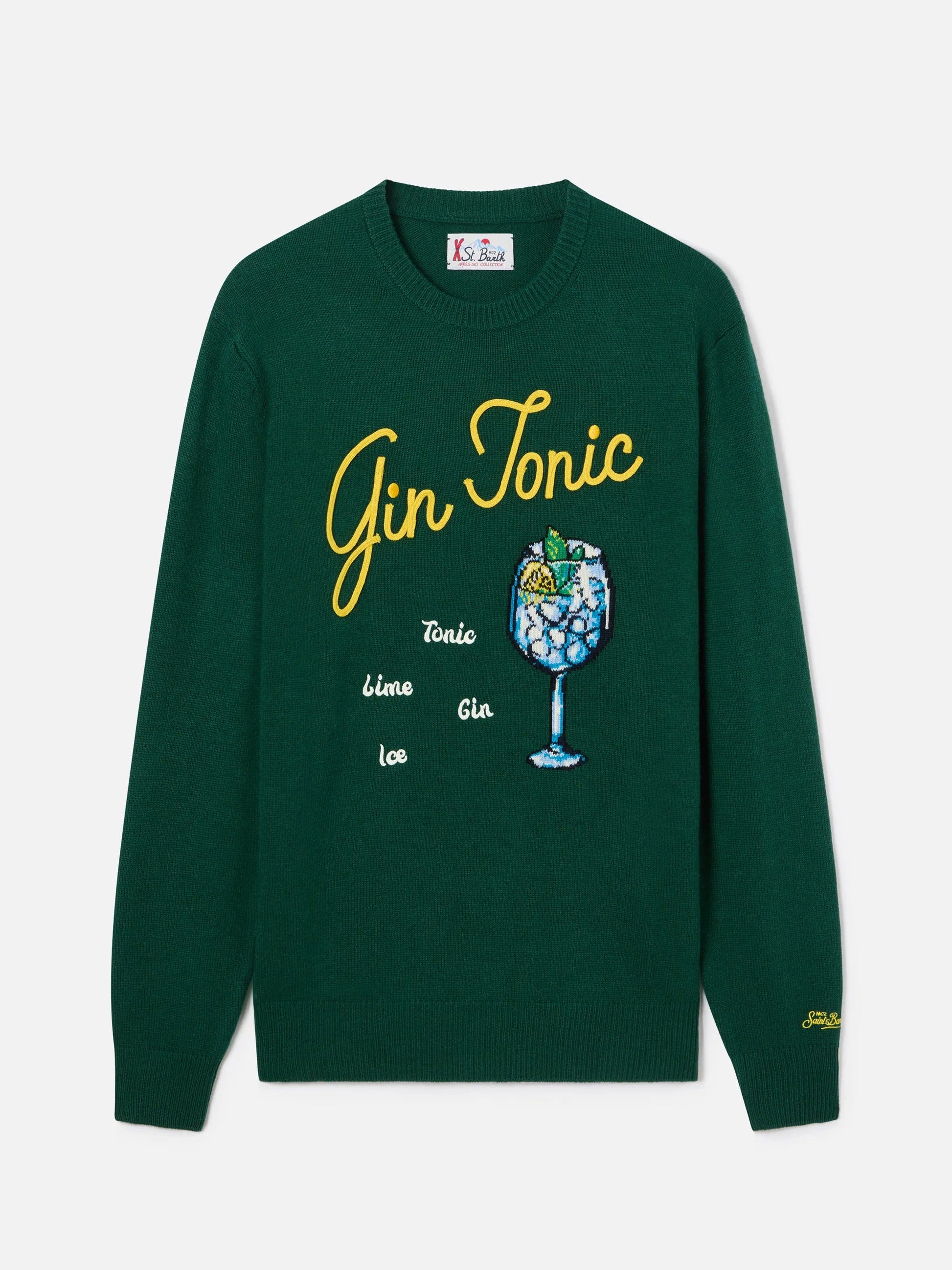 MC2 Saint Barth Maglia Uomo Verde Drink Gin HER0001 03043M MC2 SAINT BARTH 