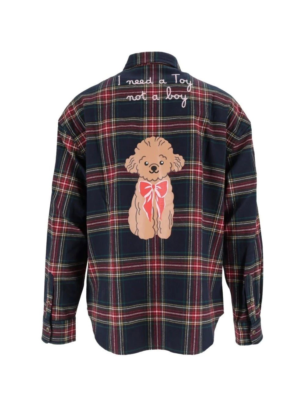 Camicia "Lully Flannel" Saint Barth blu "I need a Toy not a boy" LLU0001 00874M MC2 SAINT BARTH 