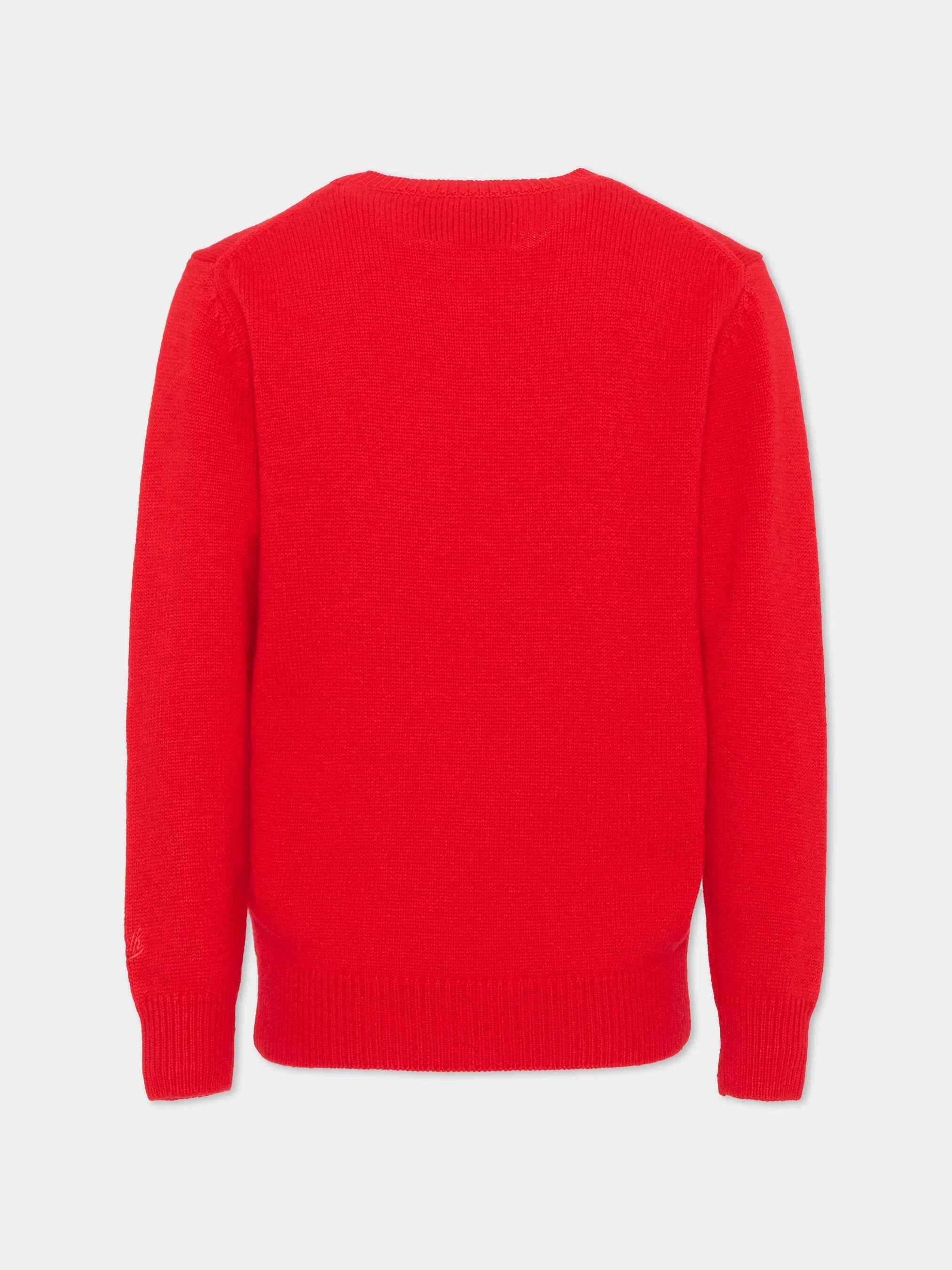 Maglione Princess rosso Snoopy wreath 41 patch PRC0001 01509M MC2 SAINT BARTH 