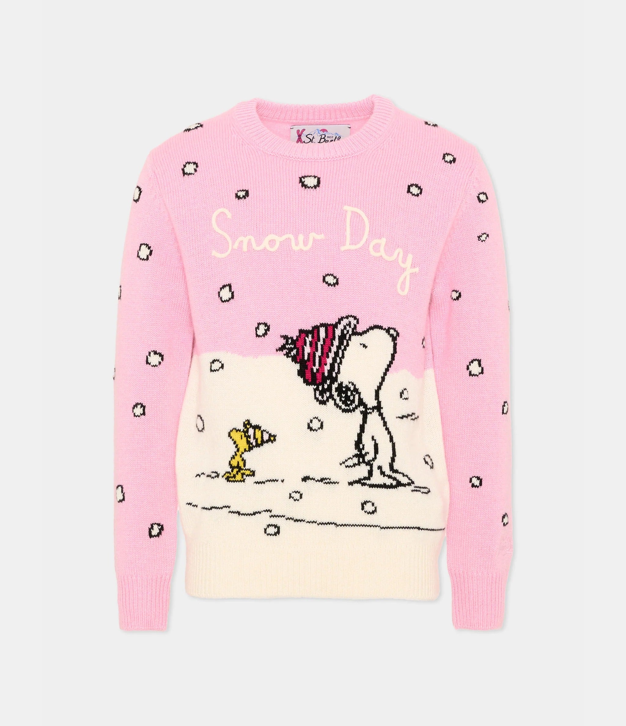Maglione Princess c  rosa per bambina con stampa PRC0007 01281M MC2 SAINT BARTH 