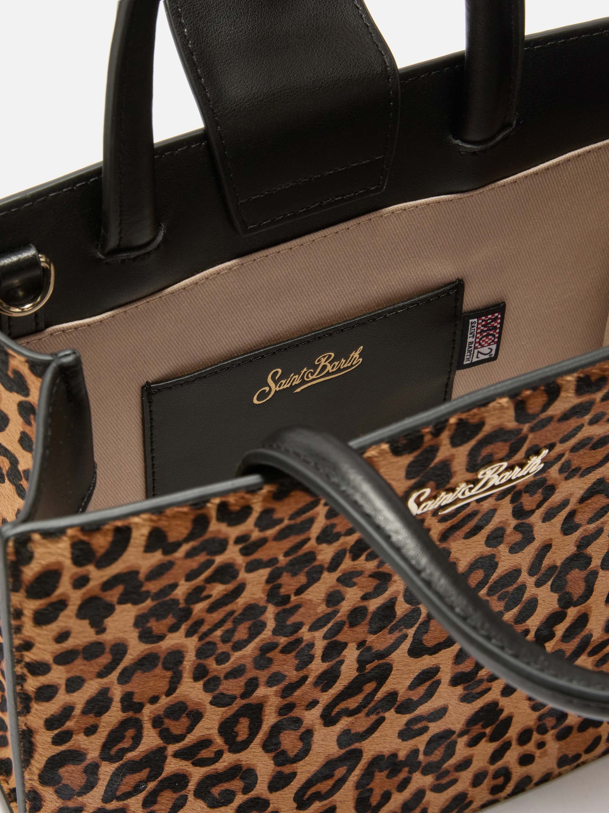 Borsa Shop Bag Midi in Cavallino Leopardato SHBM0001 00101M MC2 SAINT BARTH 