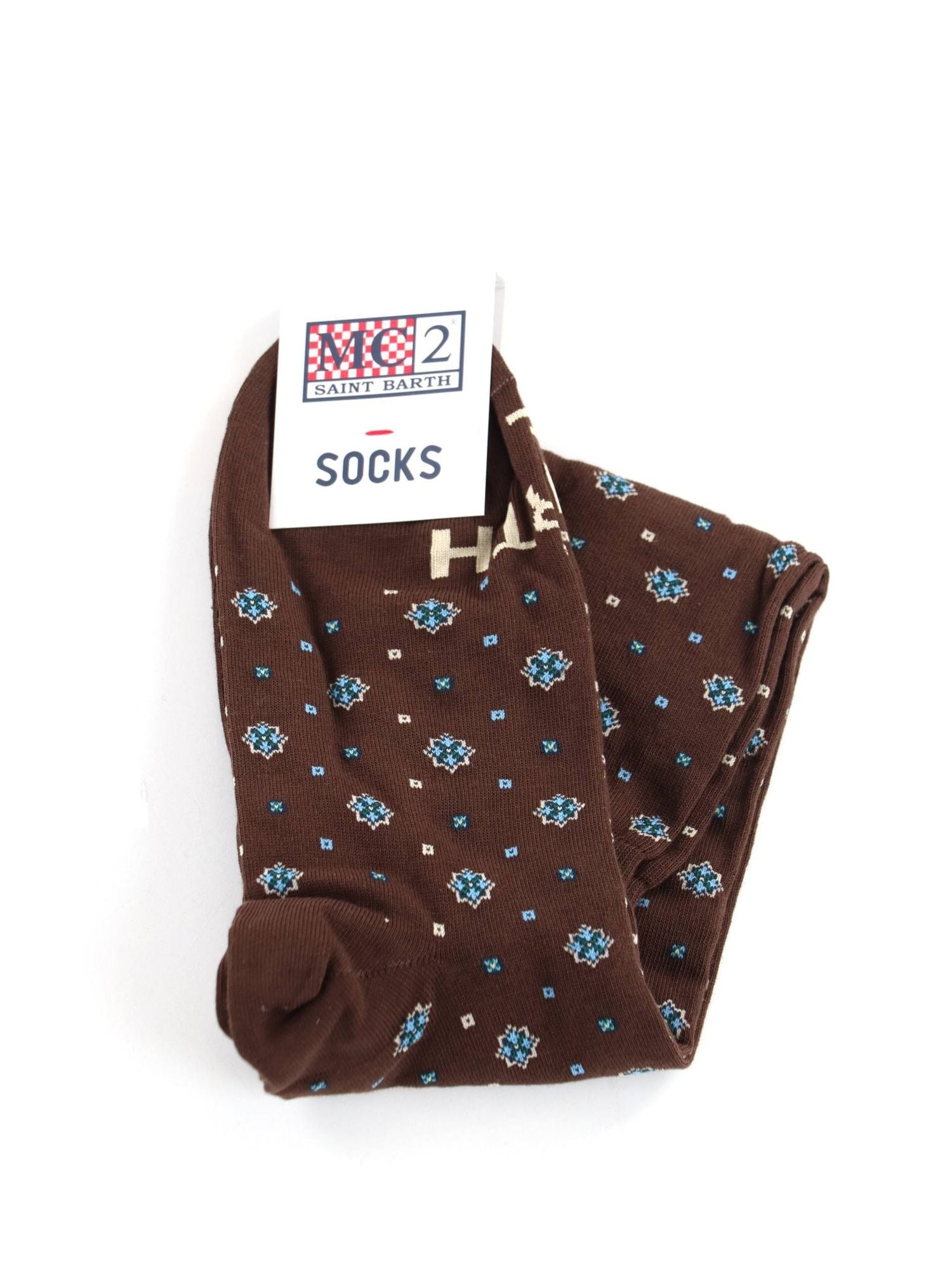 Calzini marroni Mc2 Saint Barth SOX0016 04562 da uomo tie 18 SOX0016 04562M MC2 SAINT BARTH 