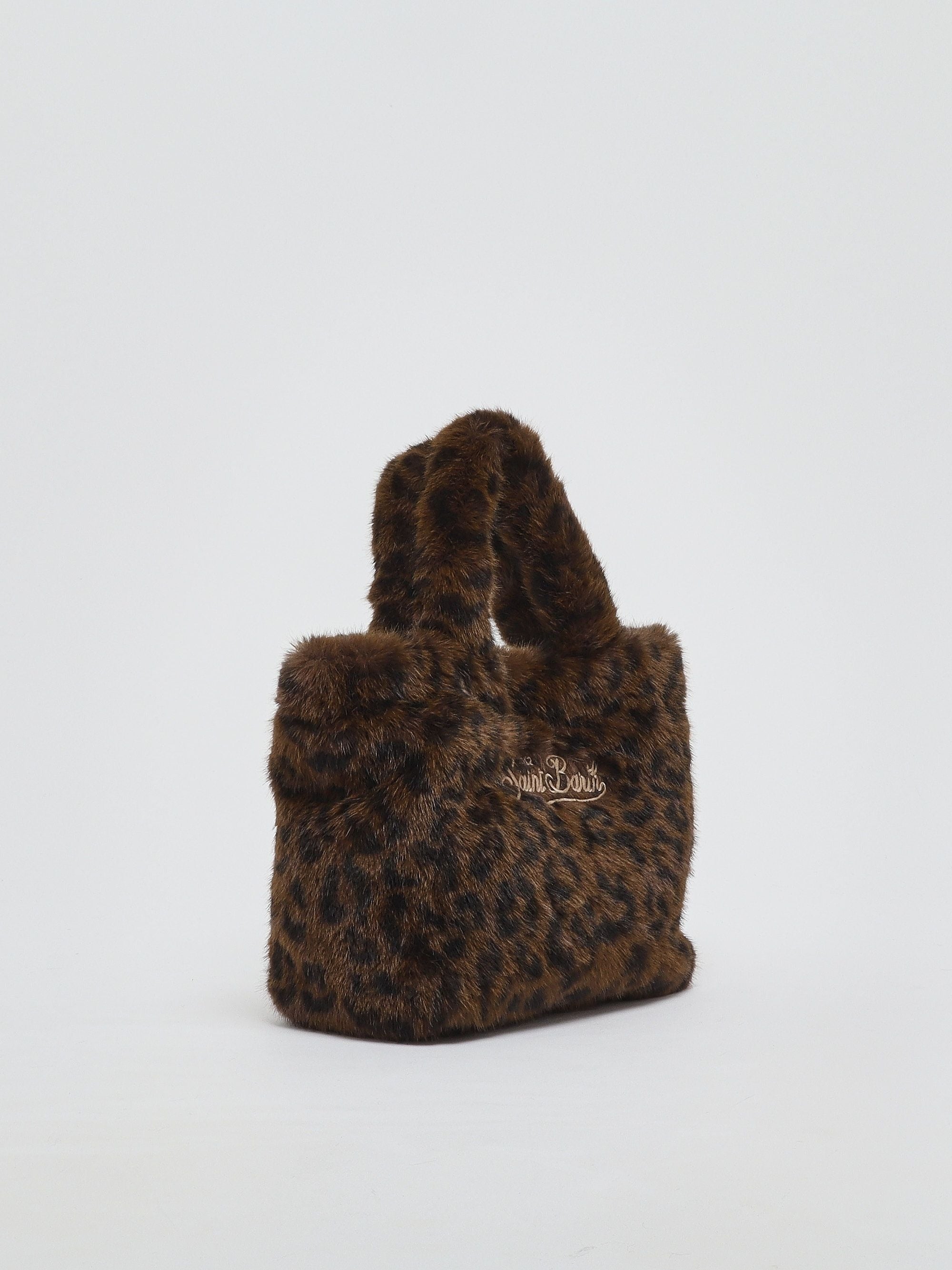 Mini borsa a mano donna Vanity Mini Soft Fur Dark leopard 18 emb VAMI021 00212M MC2 SAINT BARTH 