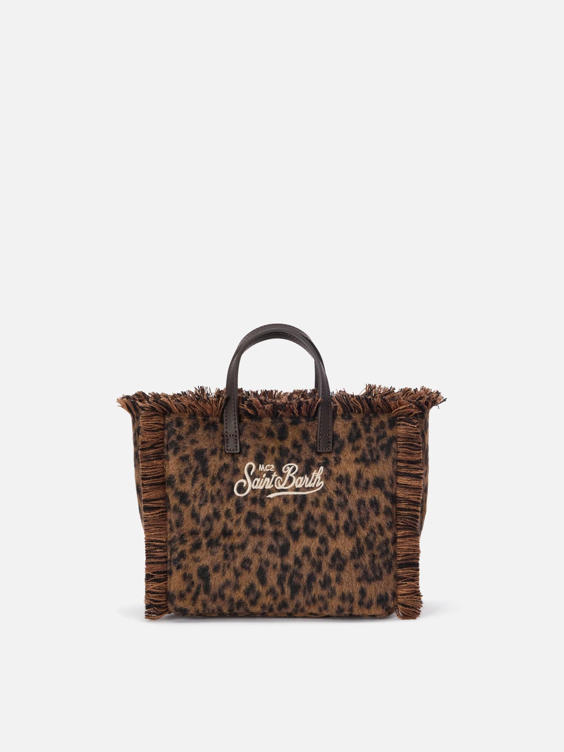 Borsa Mini Vanity in feltro con stampa leopardo VAMI035 00212M MC2 SAINT BARTH 