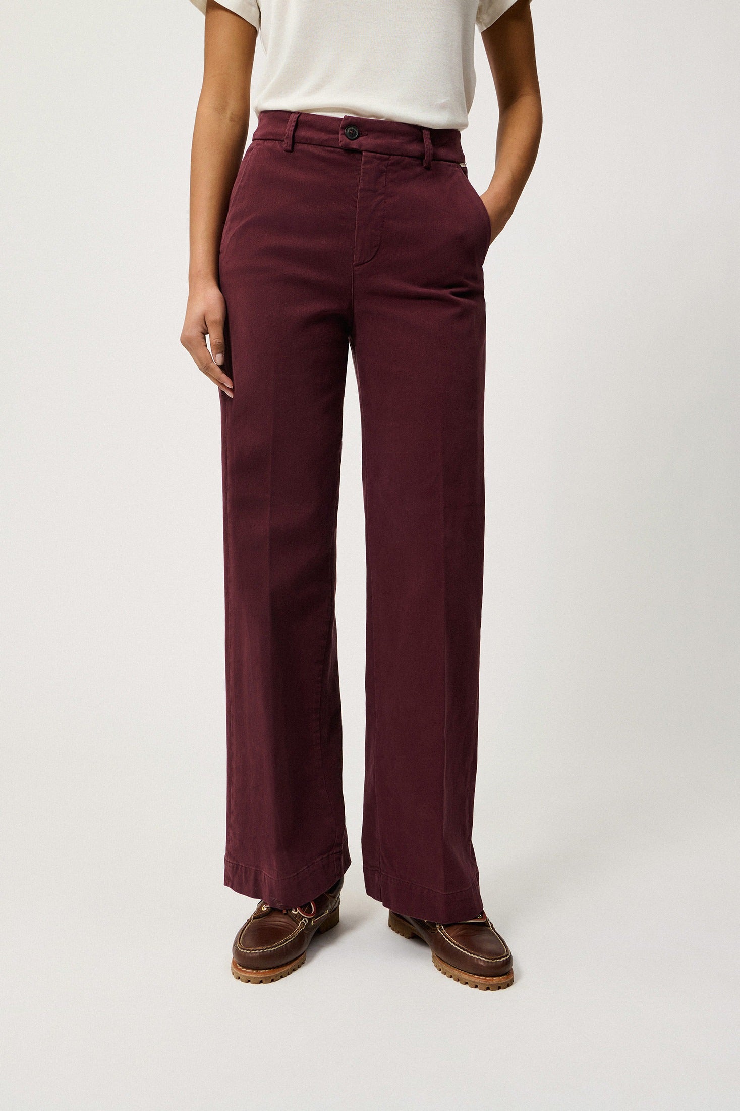 PANTALONE LAIS SOFT BULL BORDEAUX RND041P4030112 C0249 ROY ROGER'S 