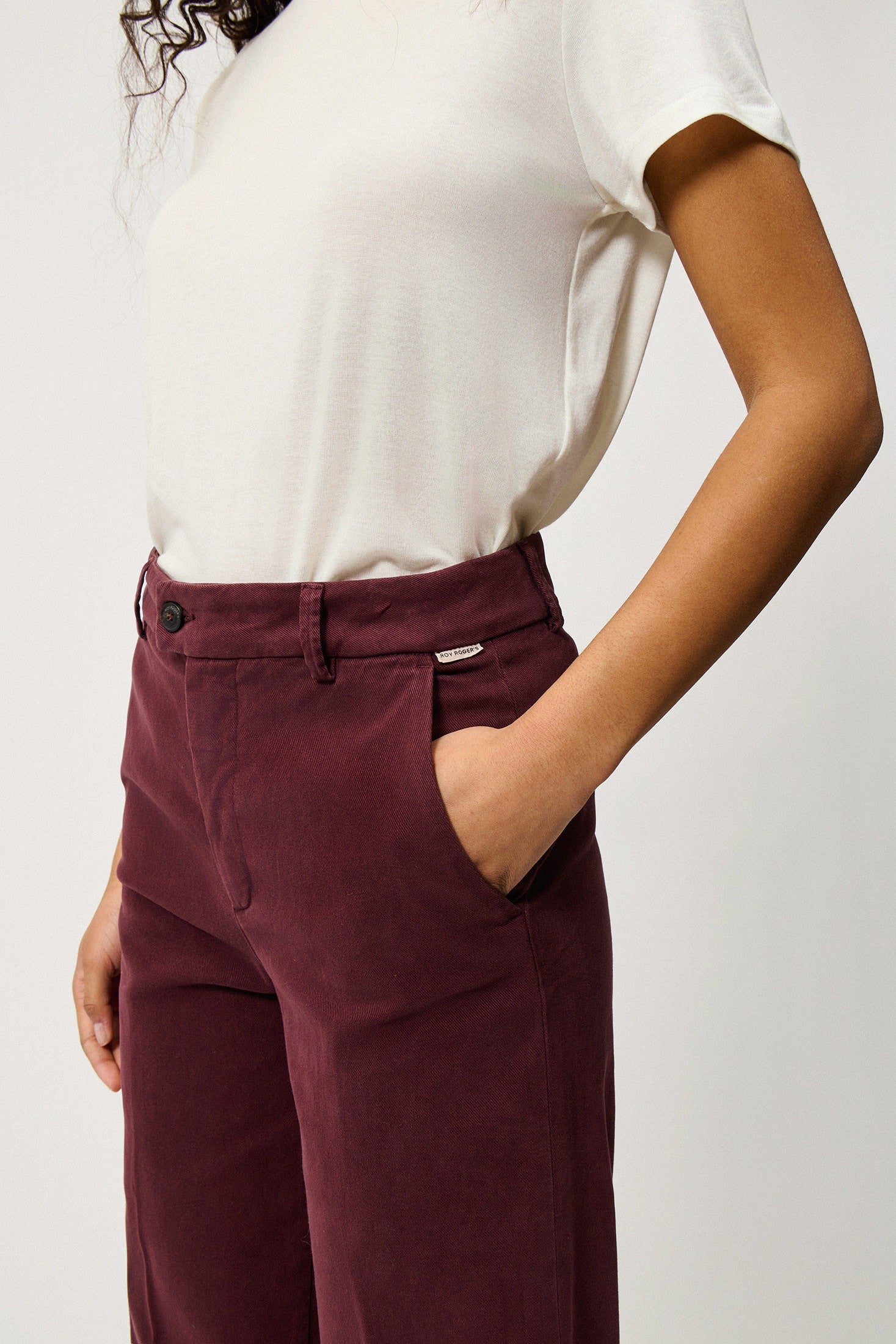 PANTALONE LAIS SOFT BULL BORDEAUX RND041P4030112 C0249 ROY ROGER'S 
