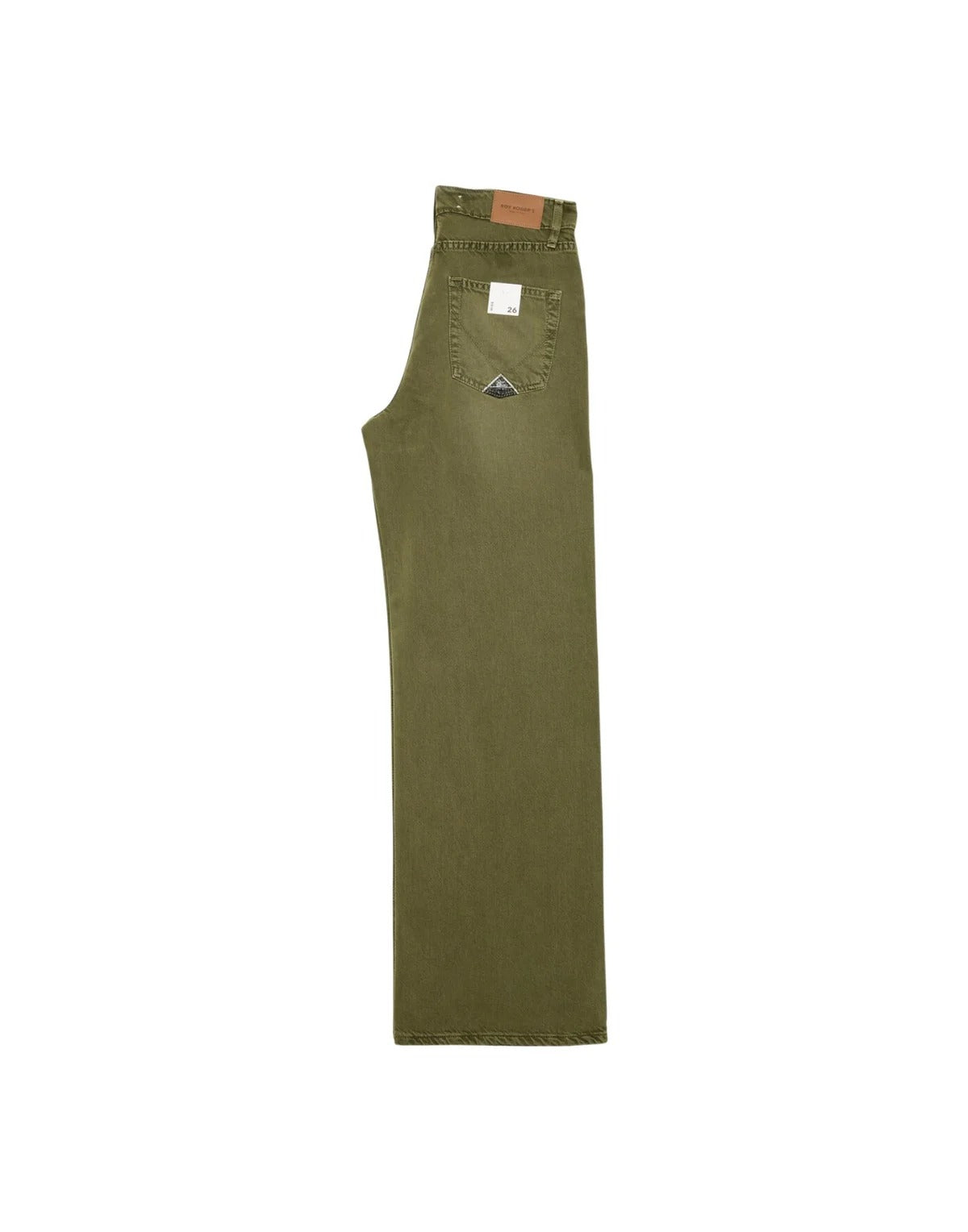 Super wide bull tencell cotton dyed sw Green RND354CT600992 C0756 ROY ROGER'S 