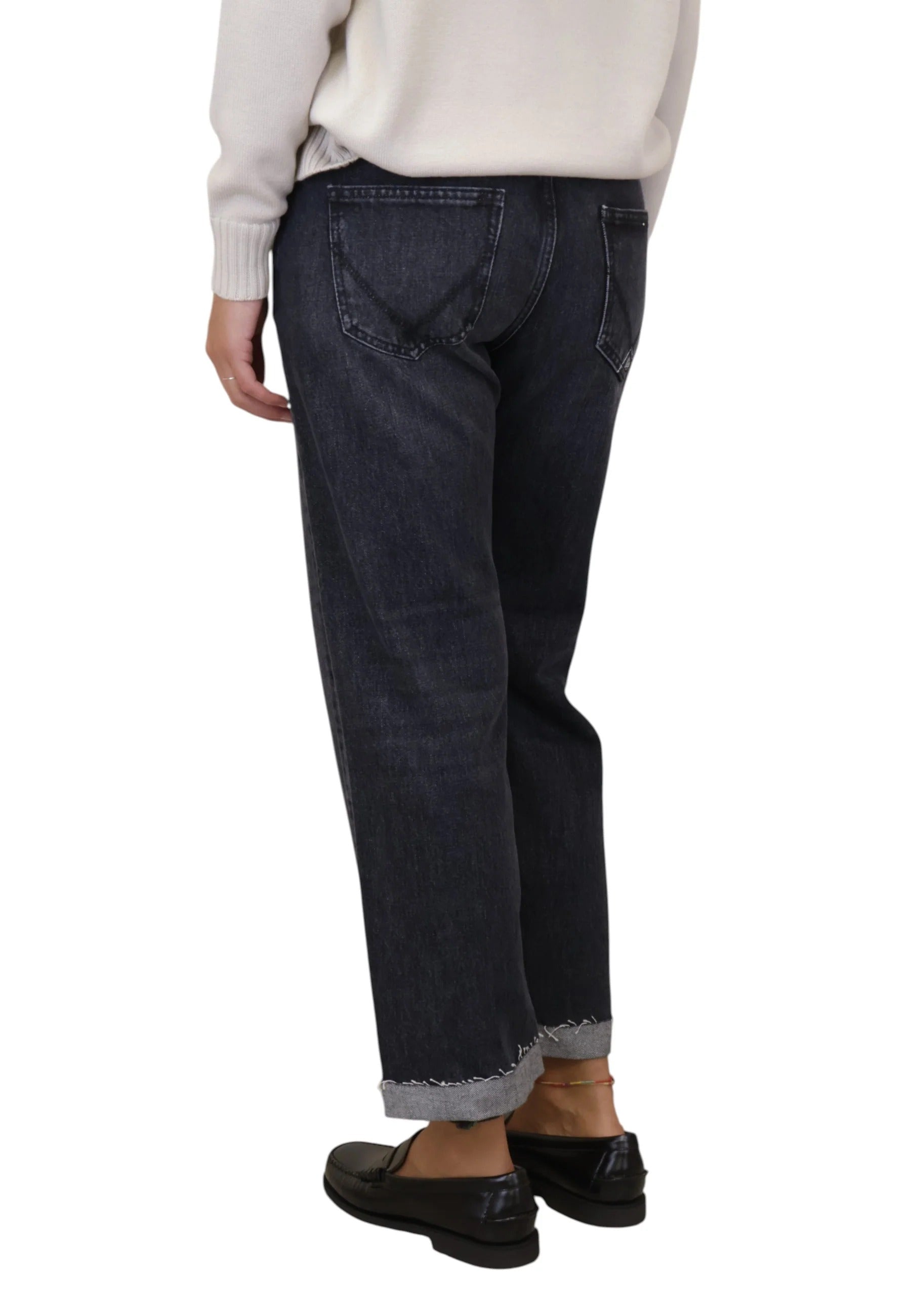 Roy Roger's - Jeans Donna New Oskar Eve C0998 Denim Black RND492CT303283 C0998 ROY ROGER'S 