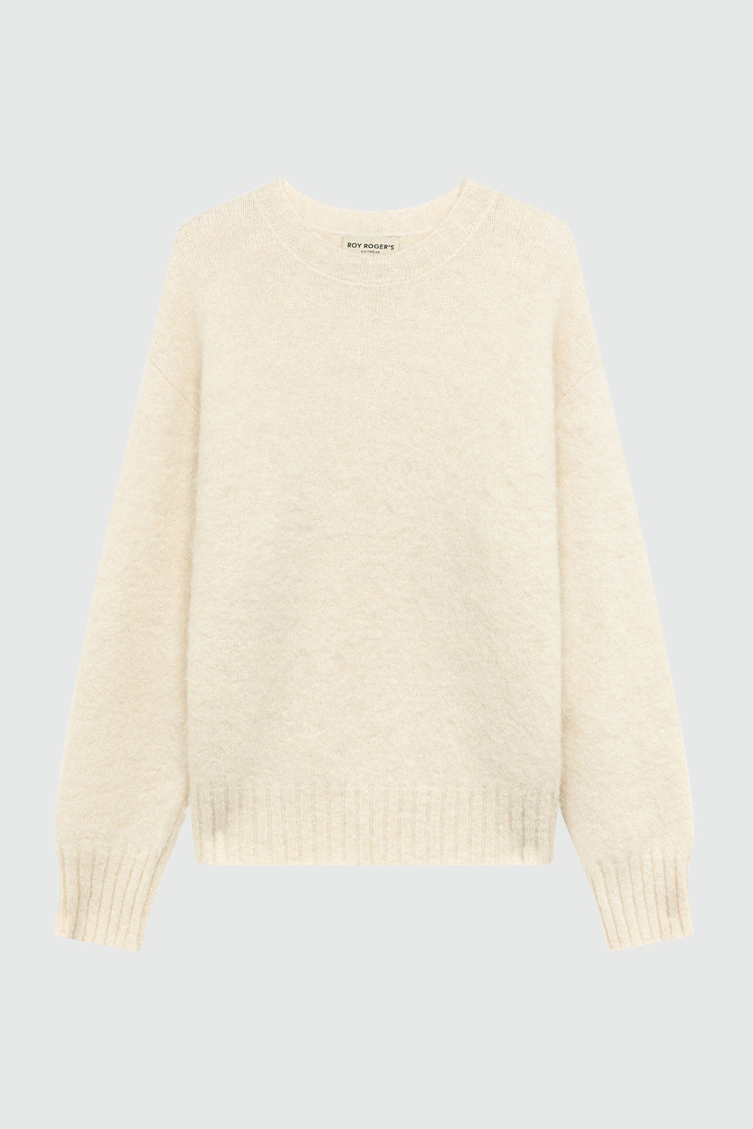 MAGLIA GIROCOLLO IN ALPACA ECRU RND559CV62XXXX C0087 ROY ROGER'S 