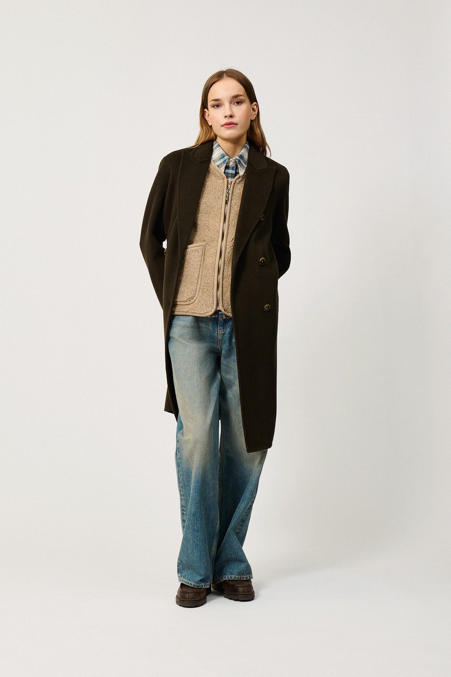 CAPPOTTO DOPPIOPETTO IN LANA LODEN RND90188CS85XXXX C0242 ROY ROGER'S 