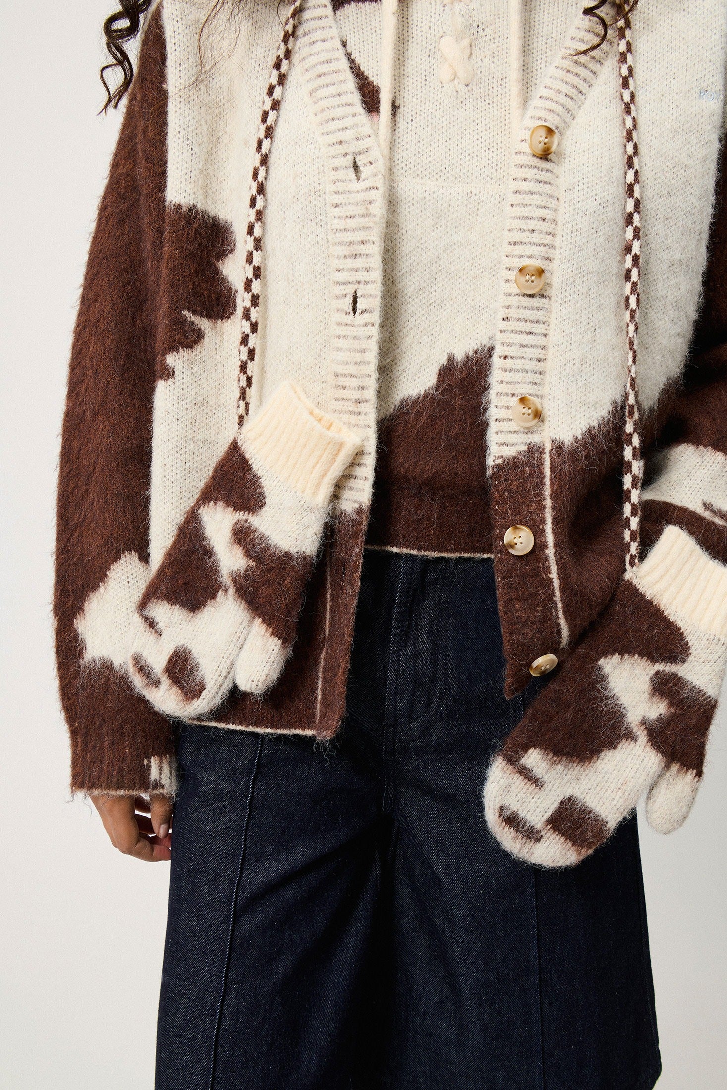 CARDIGAN IN JACQUARD PONY RND90404CU98XXXX C0712 ROY ROGER'S 