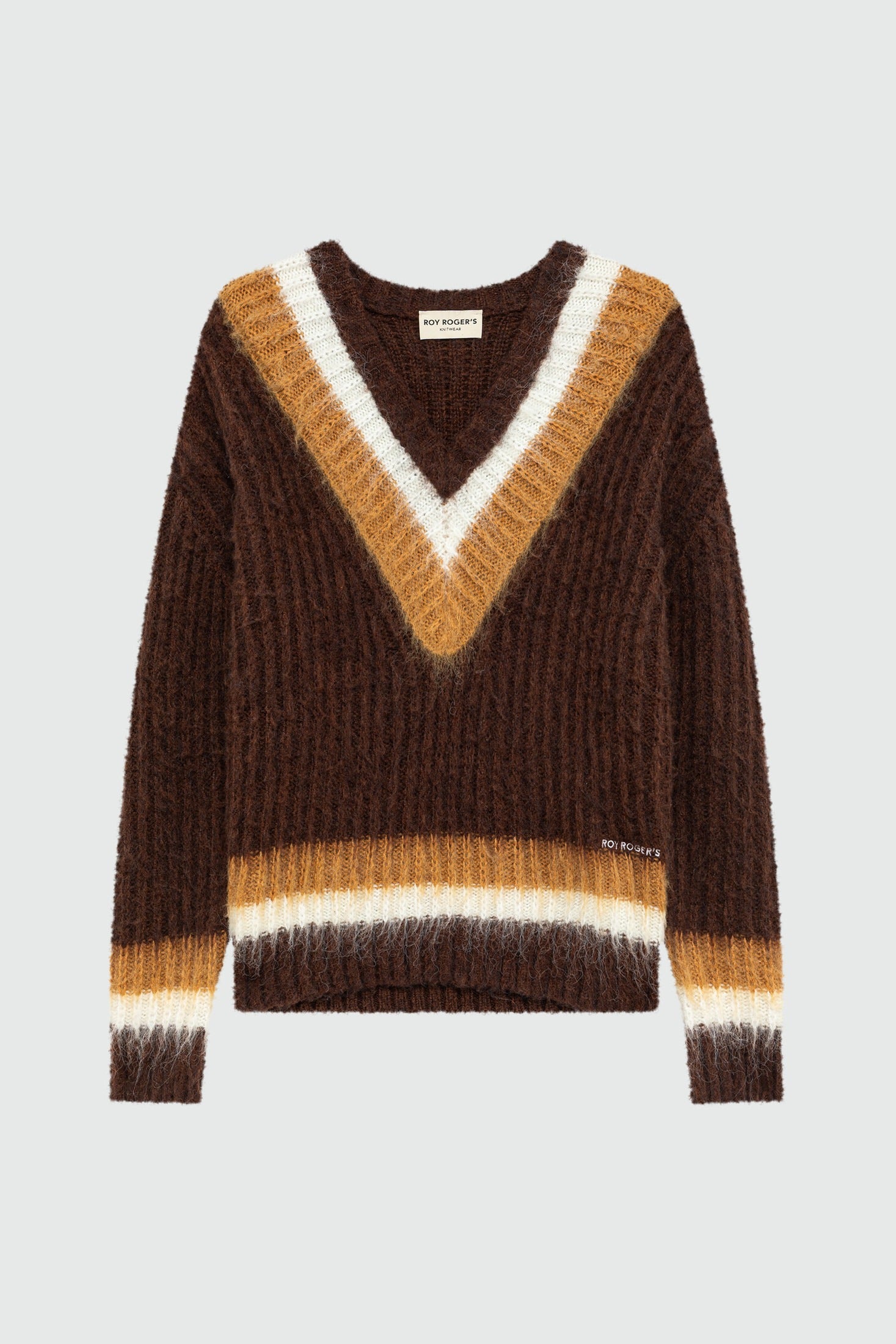 MAGLIA FLUFFY CON SCOLLO V RND90412CV02XXXX C0712 ROY ROGER'S 