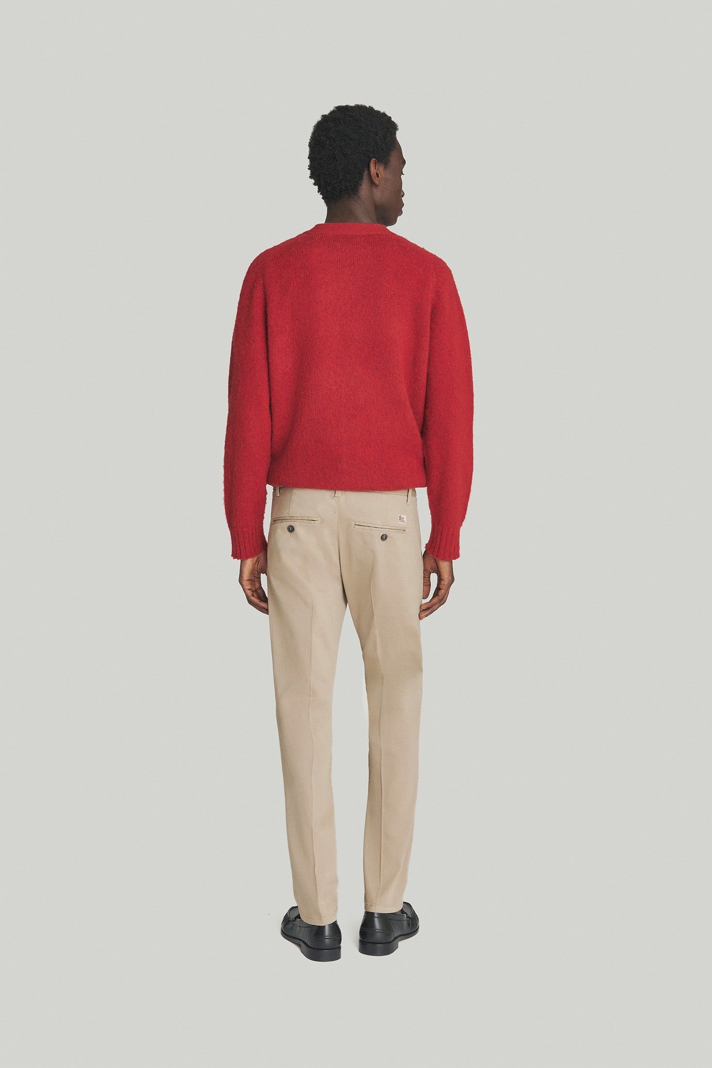 PANTALONE NEW ROLF IN GABARDINA NUT RRU013C8700112 C0234 ROY ROGER'S 