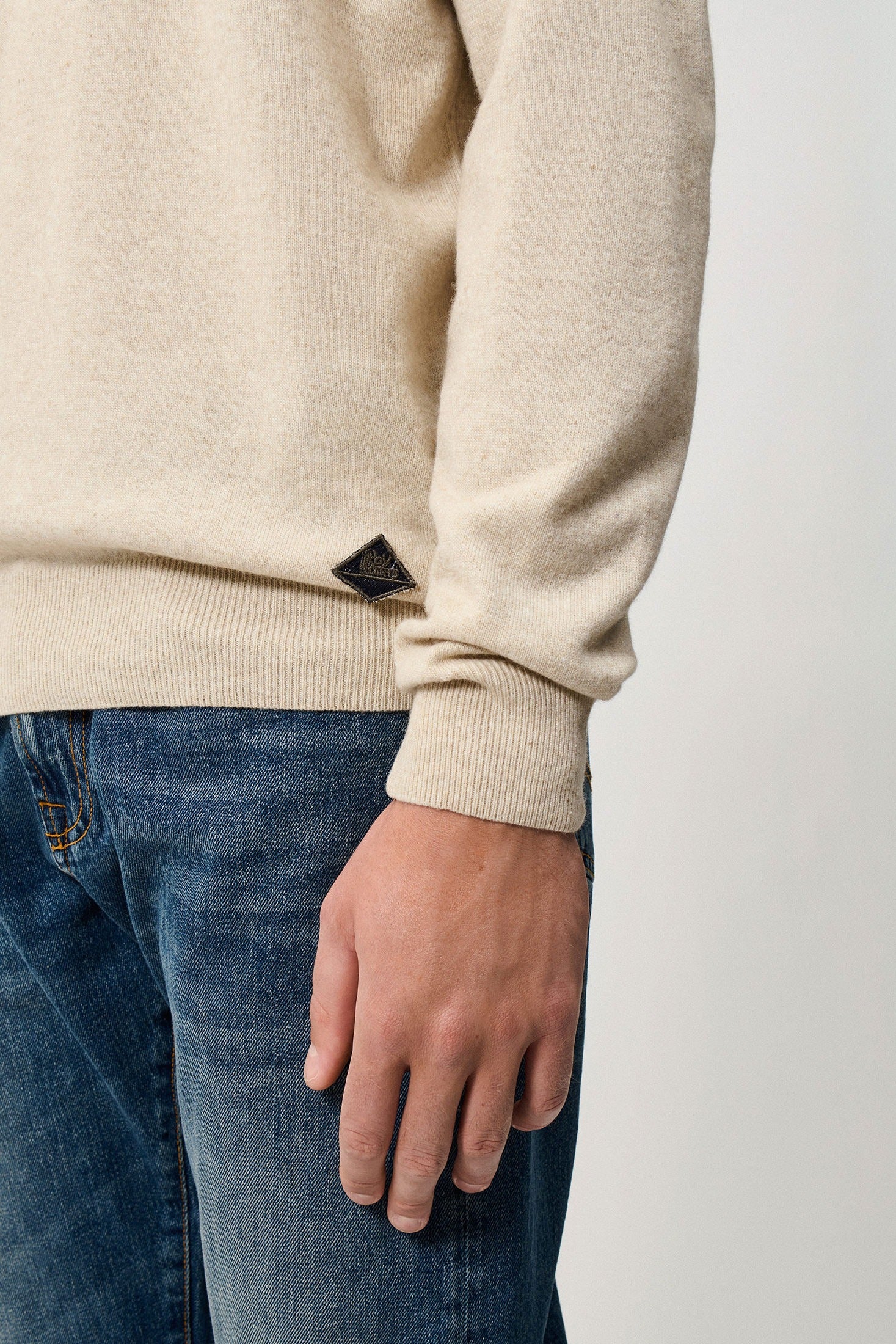 MAGLIA GIROCOLLO IN LANA E CASHMERE SILK RRU199CT48XXXX C0065 ROY ROGER'S 