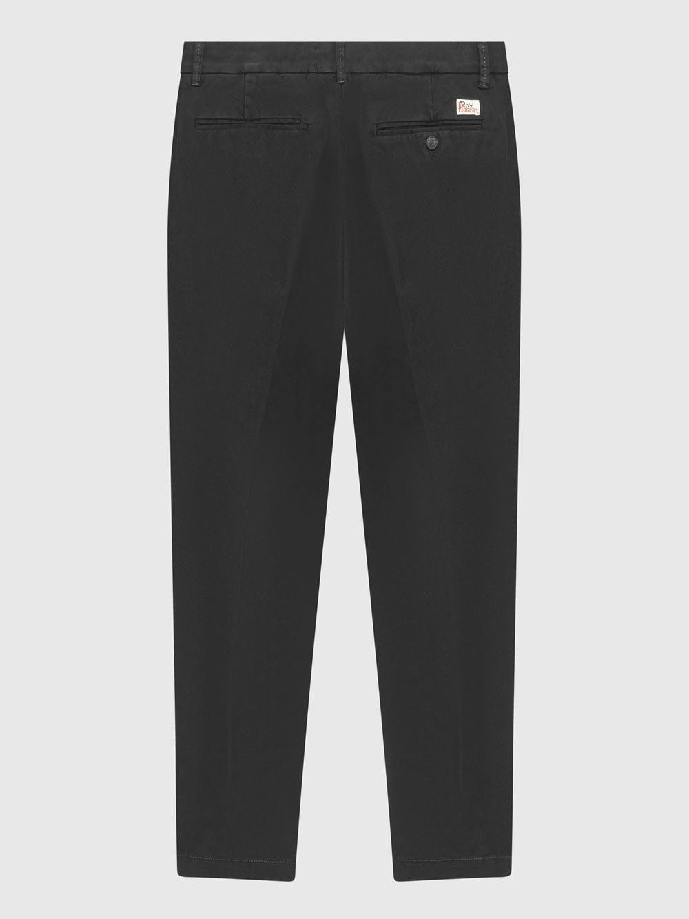 PANTALONE ROY ROGER'S CHINO CONDUIT IN GABARDINA BLACK RRU90120C8700112 C0020 ROY ROGER'S 