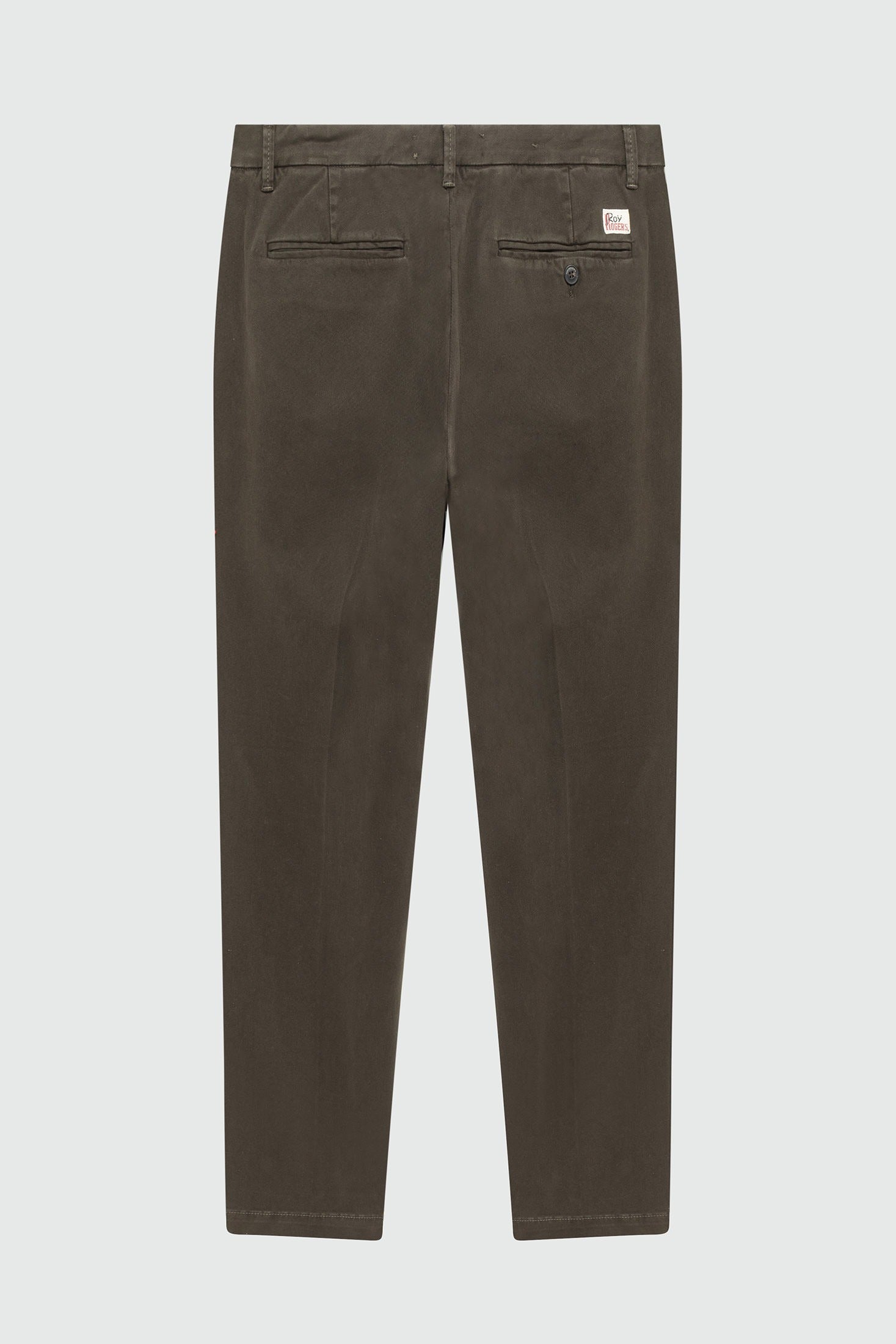 PANTALONE ROY ROGER'S CHINO CONDUIT IN GABARDINA BROWN RRU90120C8700112 C0241 ROY ROGER'S 