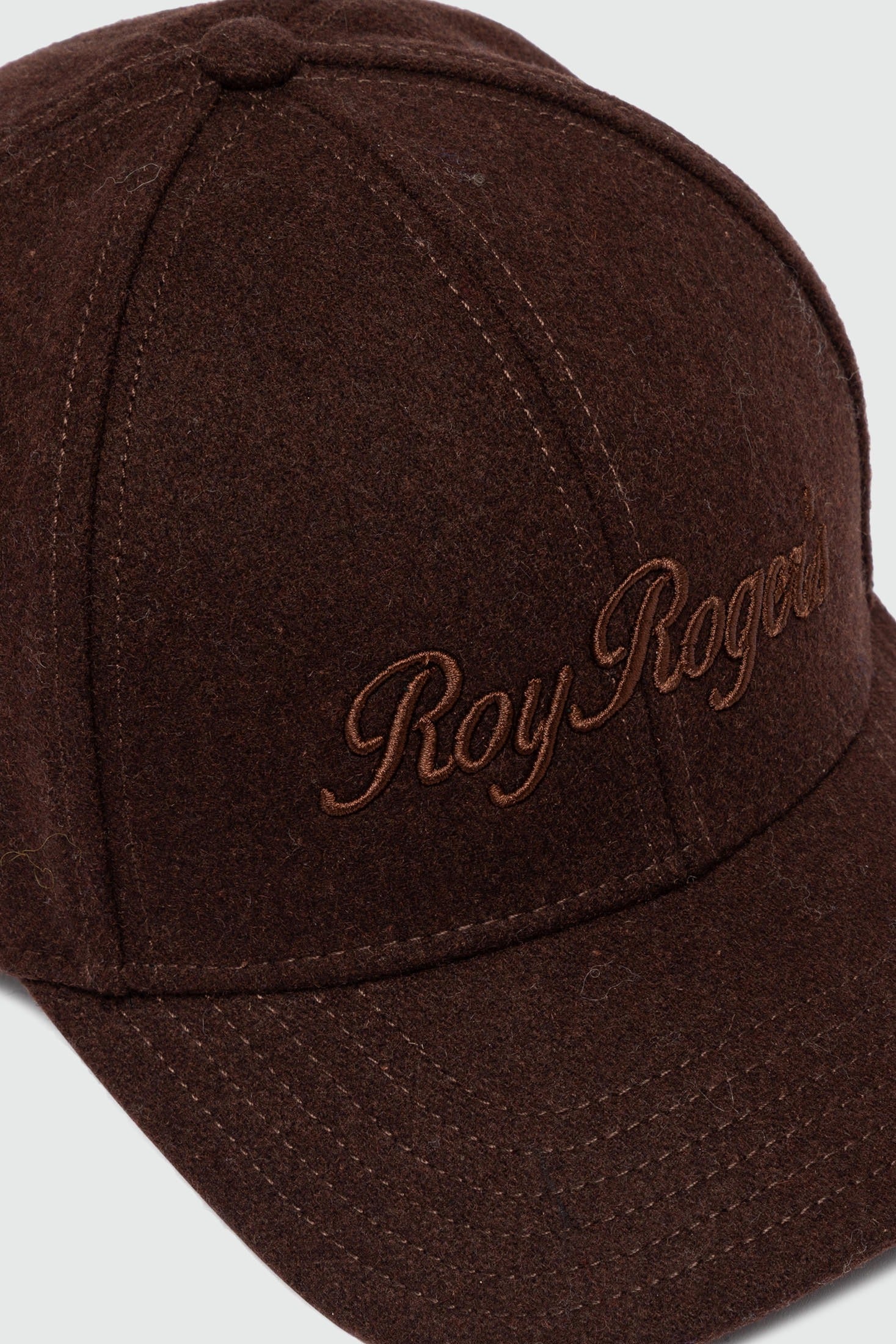 CAPPELLO BASEBALL IN LANA MARRONE RRU903CH46XXXX C0241 ROY ROGER'S 