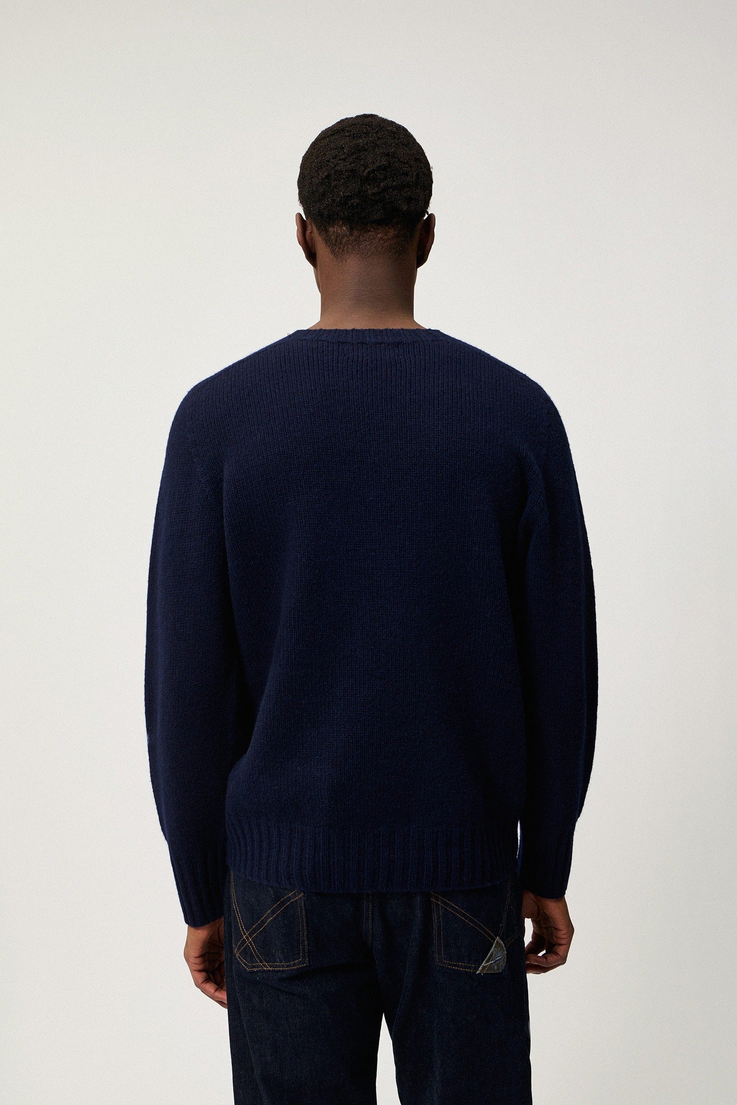 PULLOVER SOFT IN LANA MERINO BLU RRU90400CV59XXXX C0048 ROY ROGER'S 