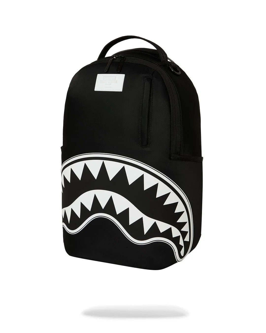 SPRAYGROUND SHARK CENTRAL WHT STENCIL SHARK BLK NYLON BACKPACK 910B9634NSZ V.UNICA SPRAYGROUND 