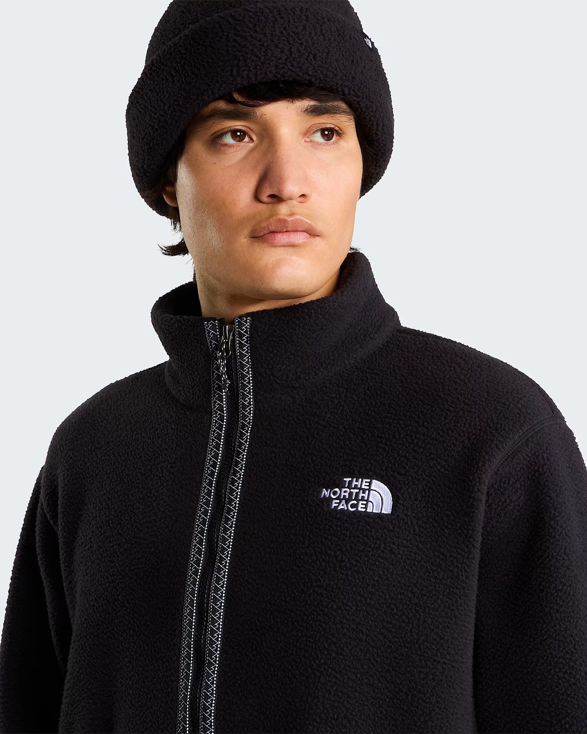 Pile con cerniera integrale TNF Fleeski da uomo black NF0A88XQJK31 JK31 THE NORTH FACE 