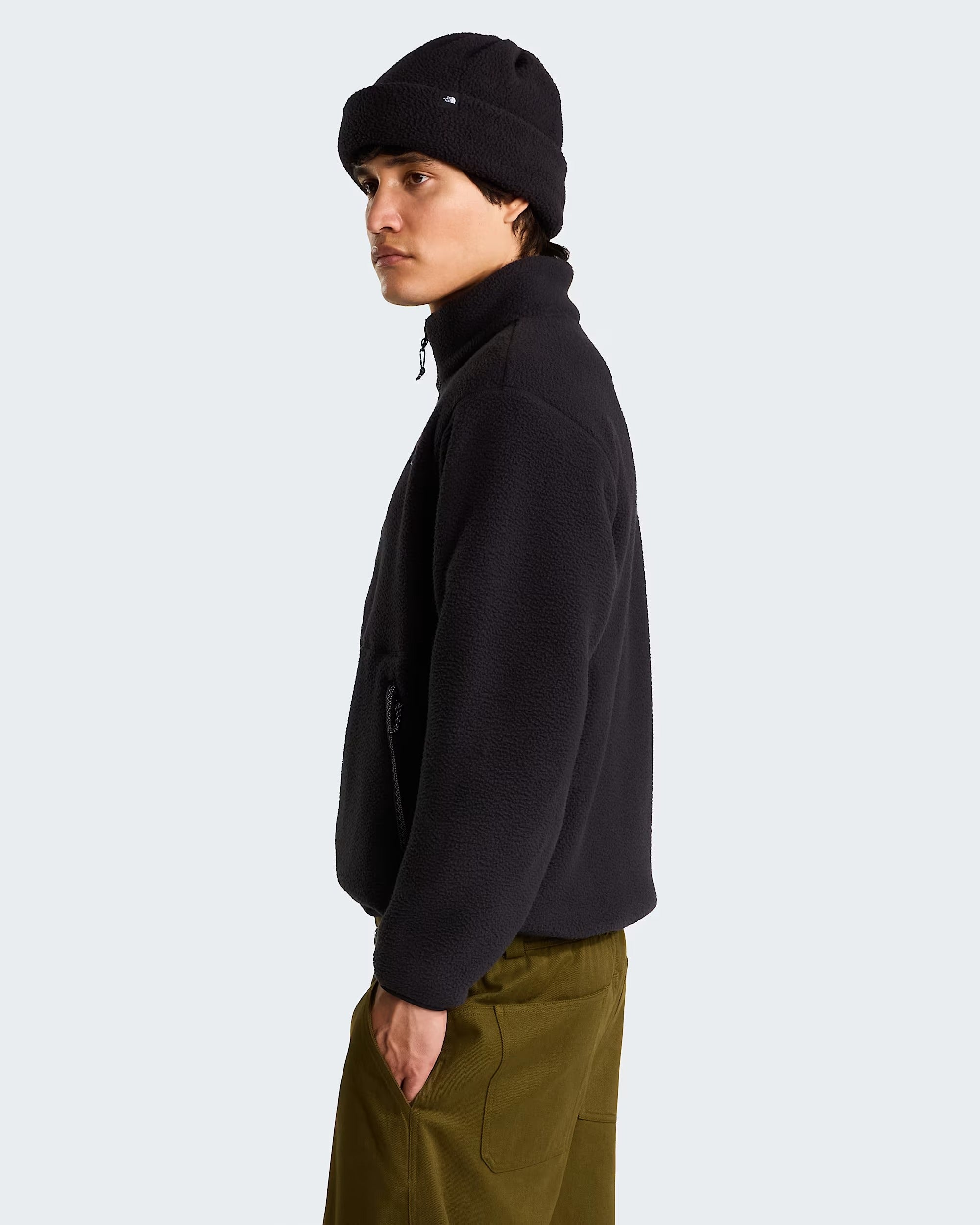 Pile con cerniera integrale TNF Fleeski da uomo black NF0A88XQJK31 JK31 THE NORTH FACE 