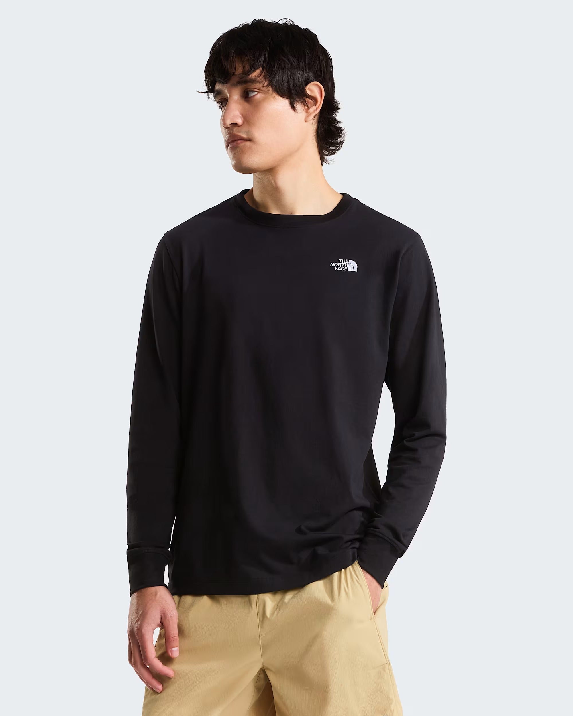 T-shirt a maniche lunghe Evolution Simple Dome Regular da uomo black NF0A8EU3 JK31 THE NORTH FACE 