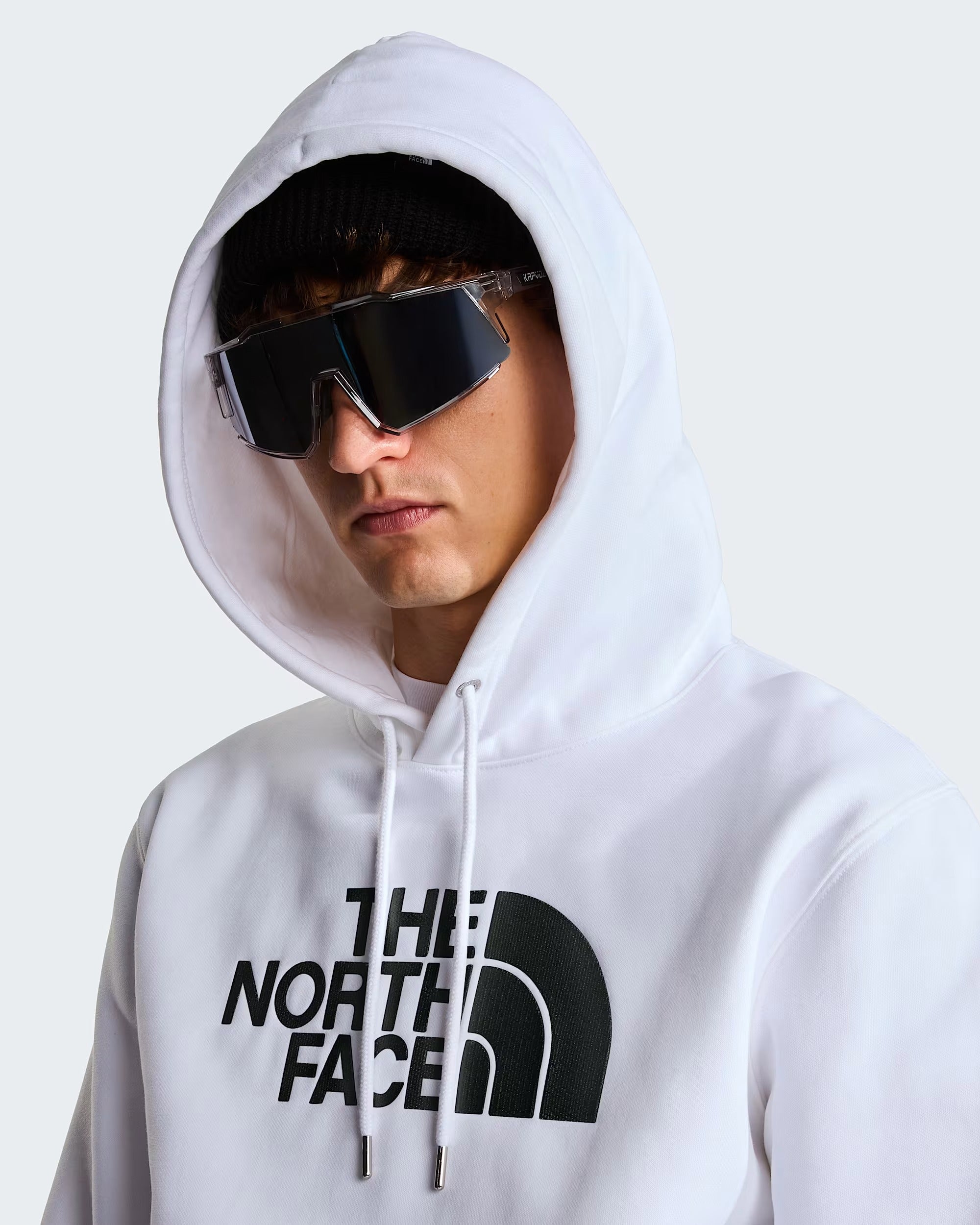 Felpa con cappuccio TNF Essential Drew Peak Regular da uomo white NF8FDAFN41 FN41 THE NORTH FACE 