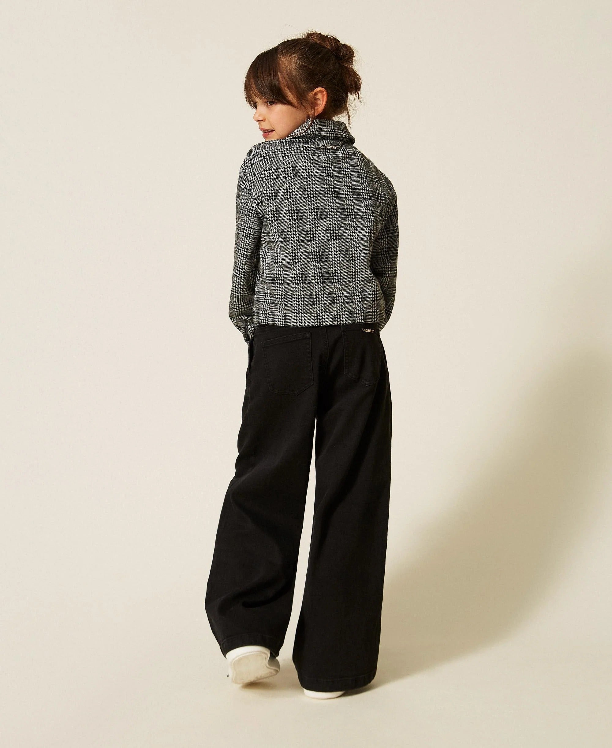 Jeans wide leg con pieghe 262GJ2240 06295 TWINSET 
