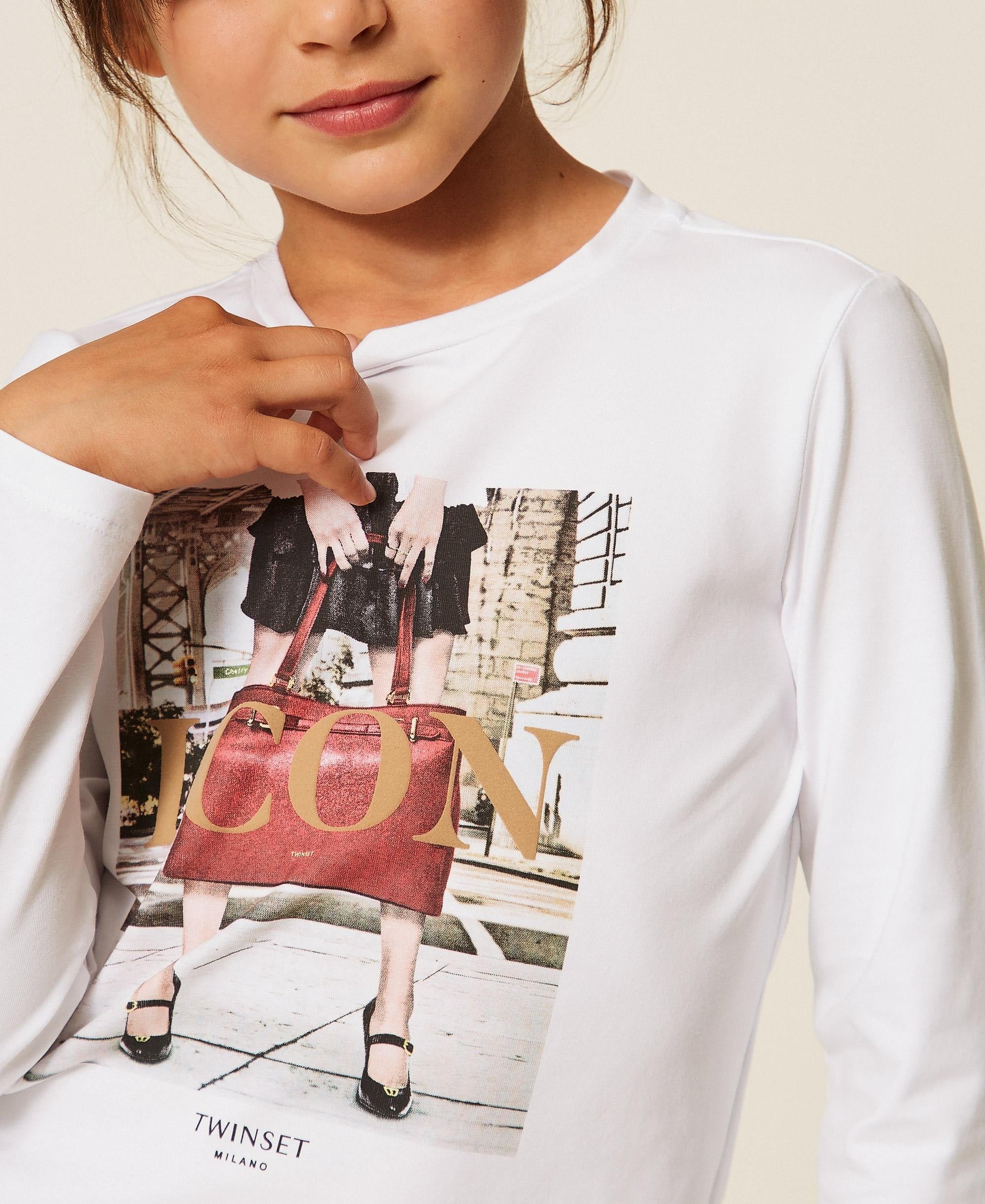 T-shirt regular con stampa icon bag 262GJ2290 13900 TWINSET 