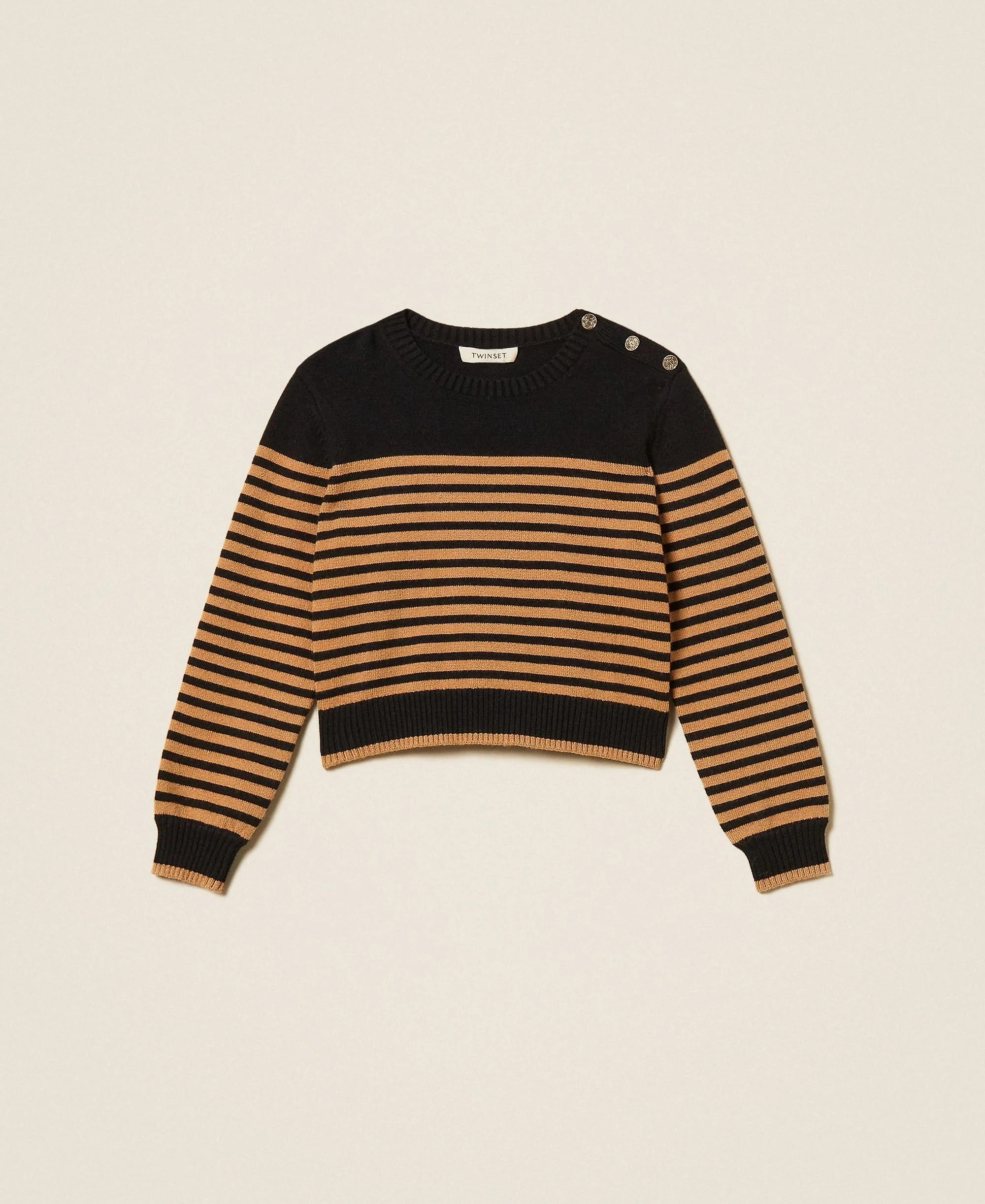 Maglia a righe con bottoni 262GJ3031 13771 TWINSET 
