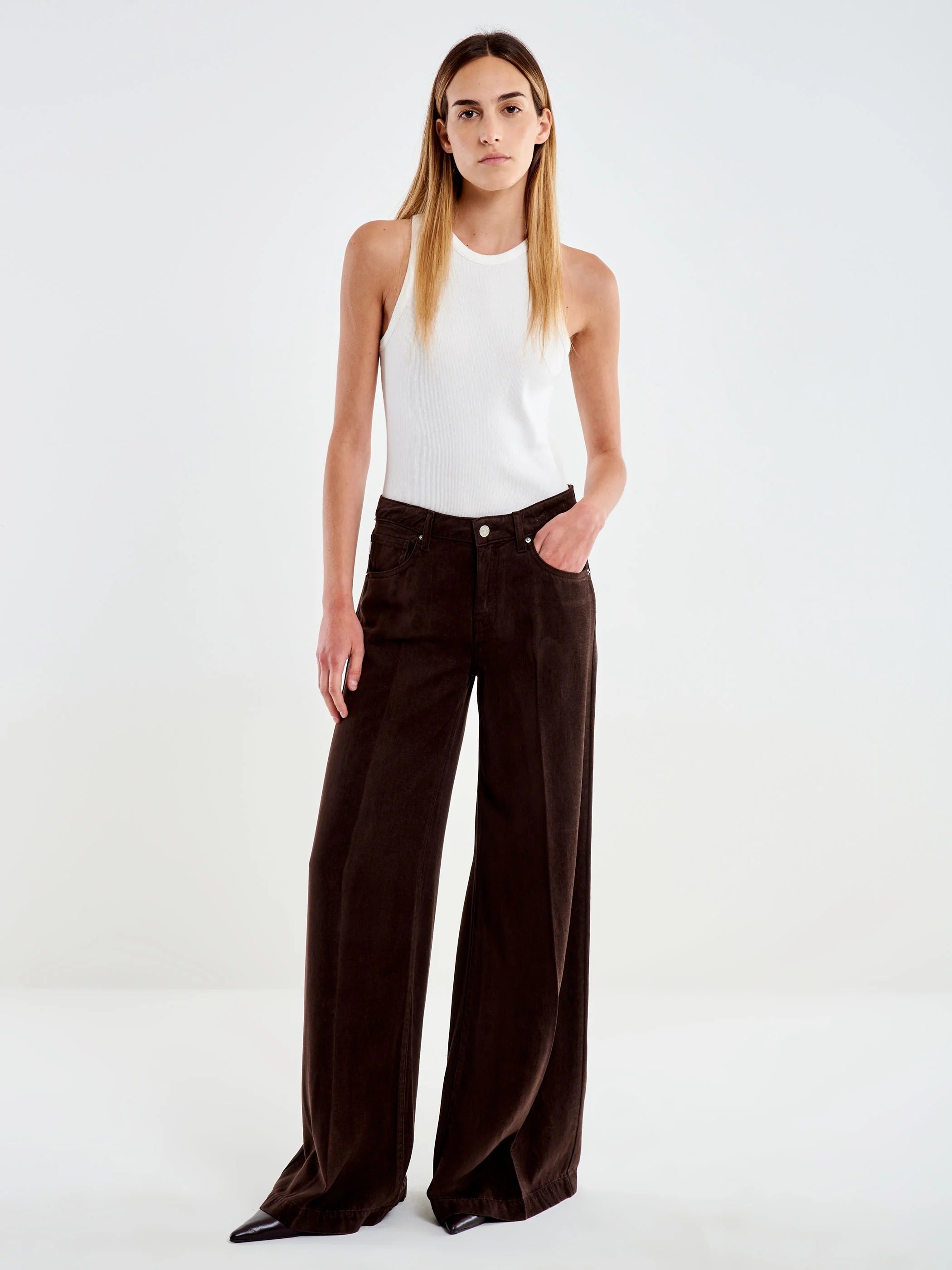 Pantalone Madison Wide Leg fondente DAC5059 FONDENTE VICOLO 