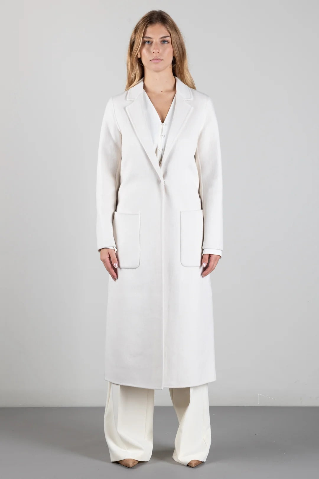 Cappotto Lungo In Misto Lana intonaco TAC0002 INTONACO VICOLO 