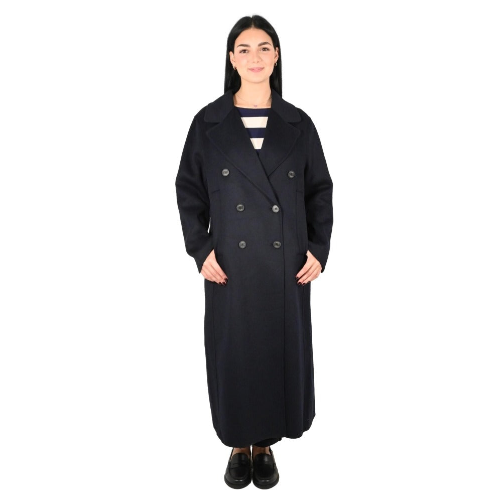 Cappotto Lungo Doppiopetto blu TAC0011 BLU VICOLO 