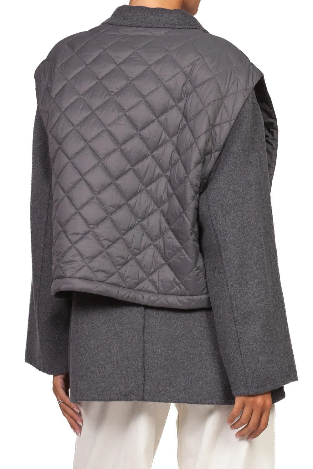 Vicolo - Giacca hand made con gilet piumino Art. TAC0081 grigio TAC0081 GRIGIO MELANGE VICOLO 