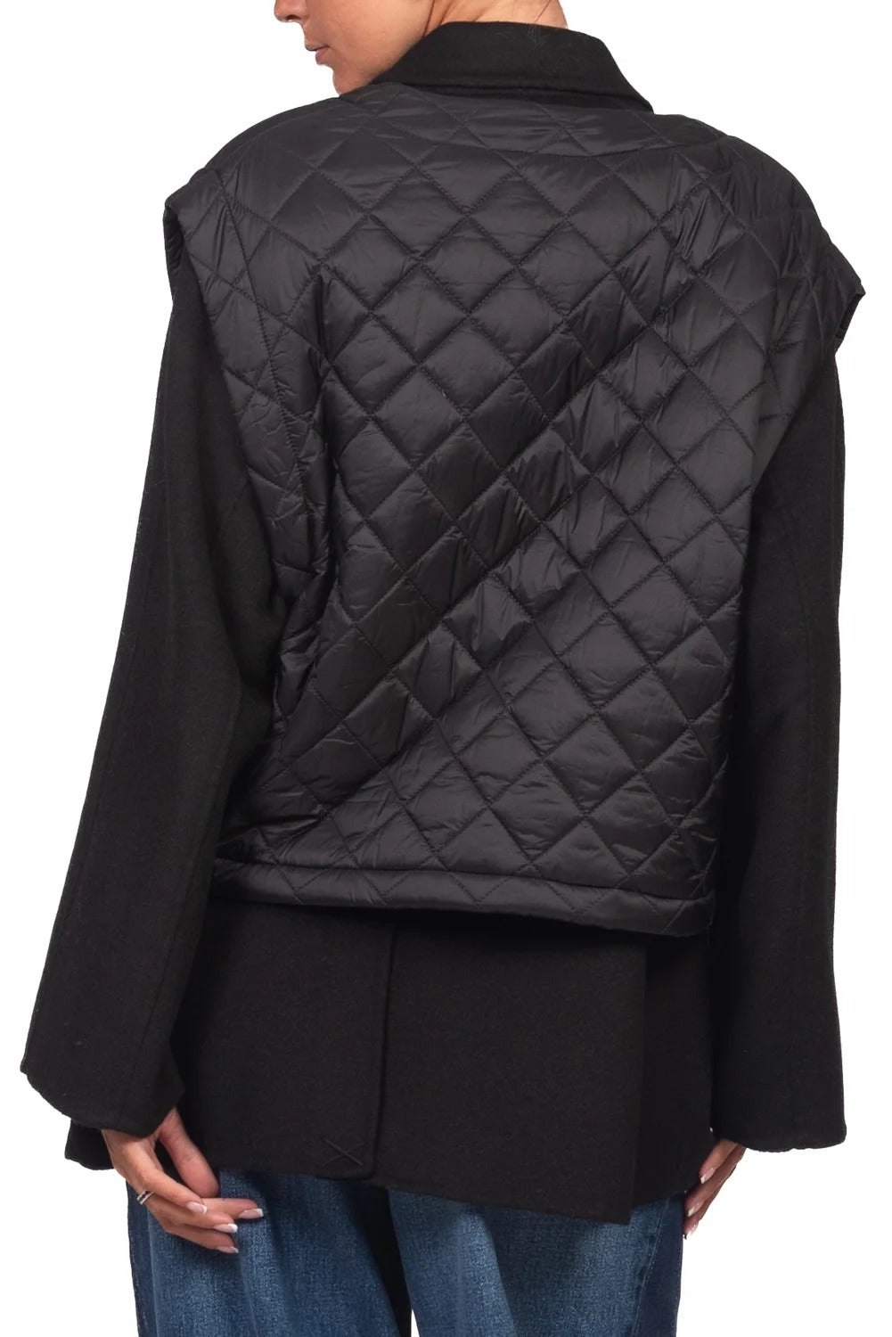 Vicolo - Giacca hand made con gilet piumino Art. TAC0081 nero TAC0081 NERO VICOLO 