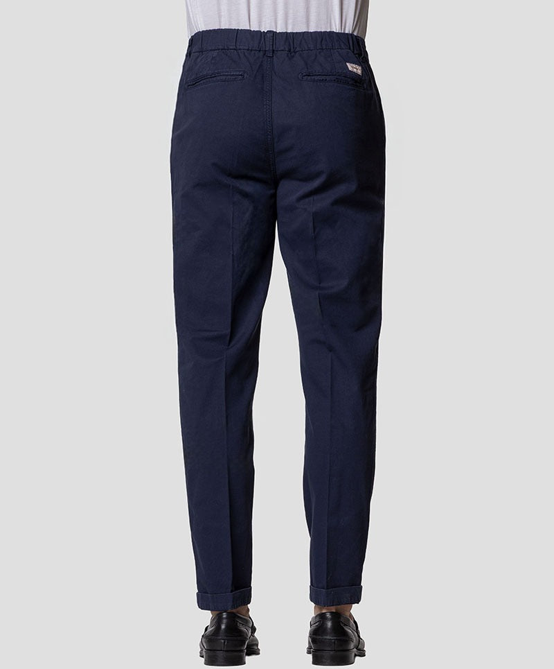 Pantalone 40 weft chino con elastico in cintura e coulisse interna JOEC-2697W1738 JOEC-2697 W1738 40WEFT 