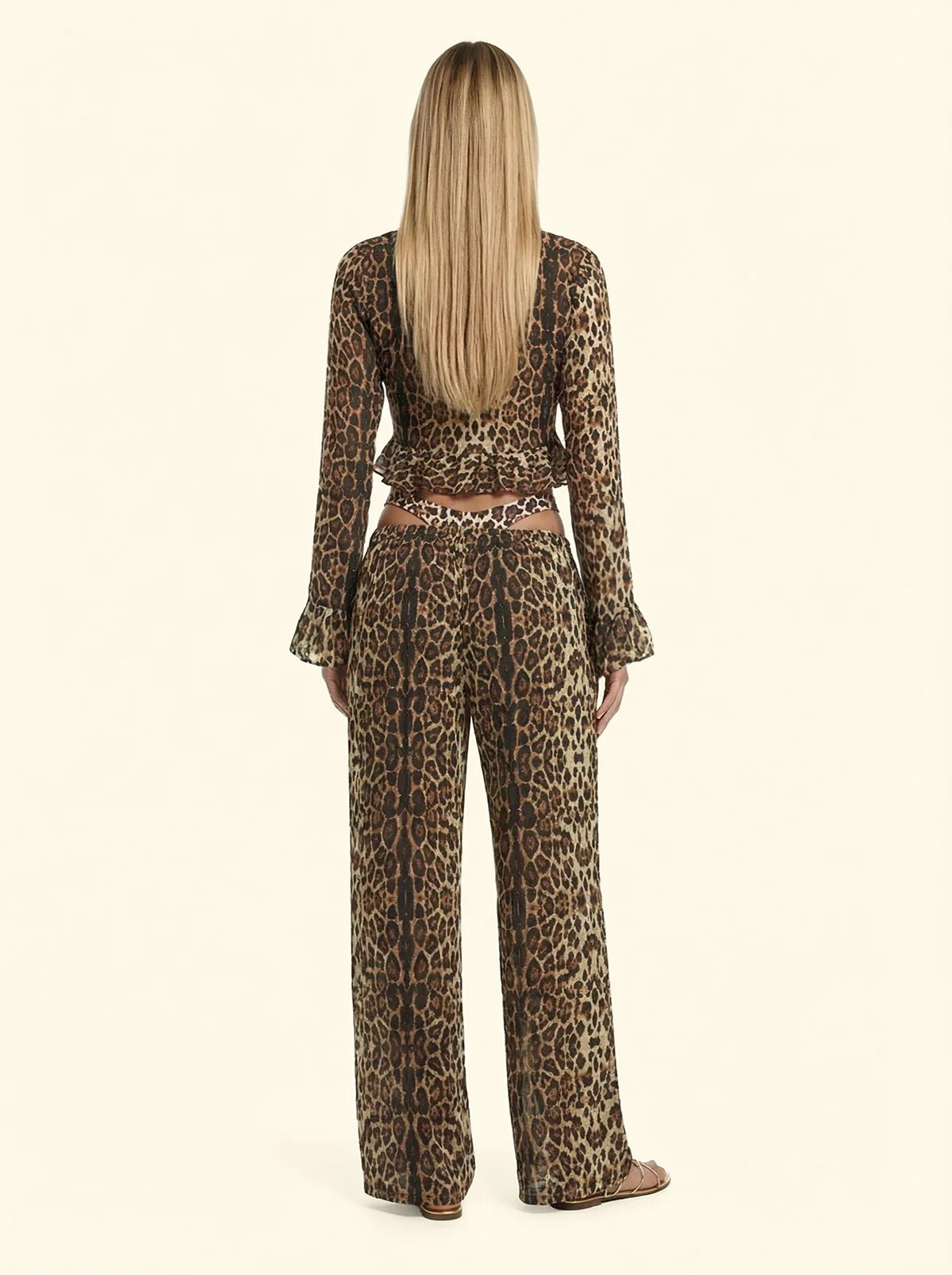 Pantalone palazzo Fxxk Animalier SW0127X02 FK26-SW0127 X02 F**K 