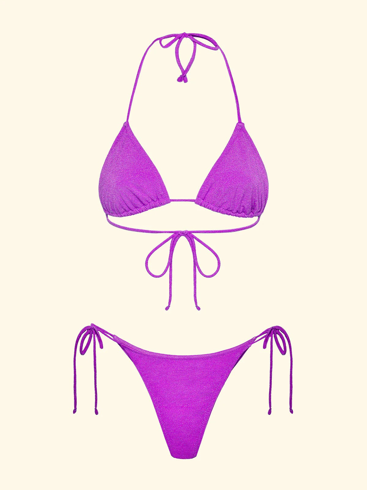 Bikini Donna F**K Triangolo con Slip Regolabile Viola SW1800-PR FK26-SW1800 PR F**K 