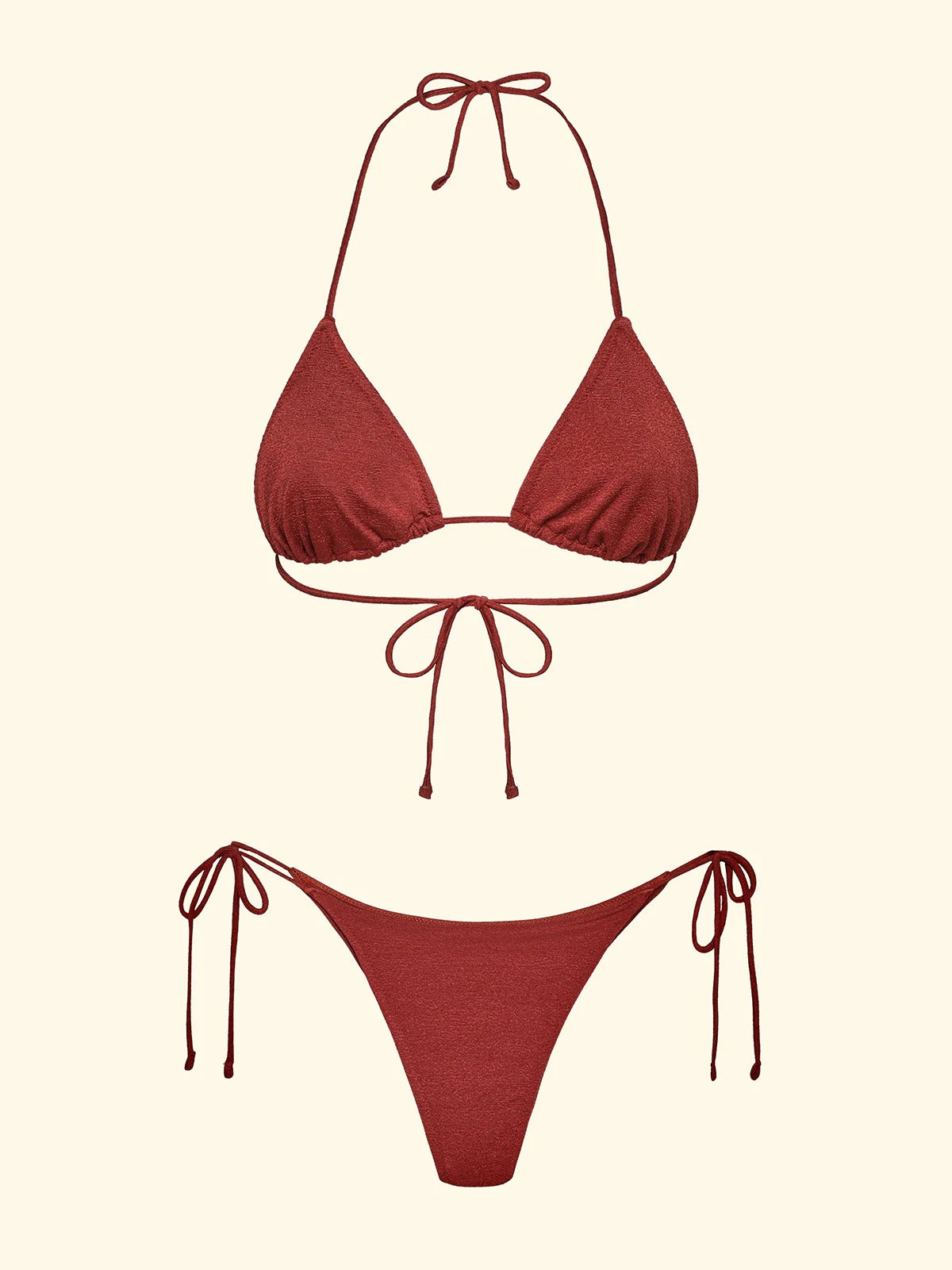 Bikini Donna F**K Triangolo con Slip Regolabile Ruggine SW1800-RU FK26-SW1800 RU F**K 