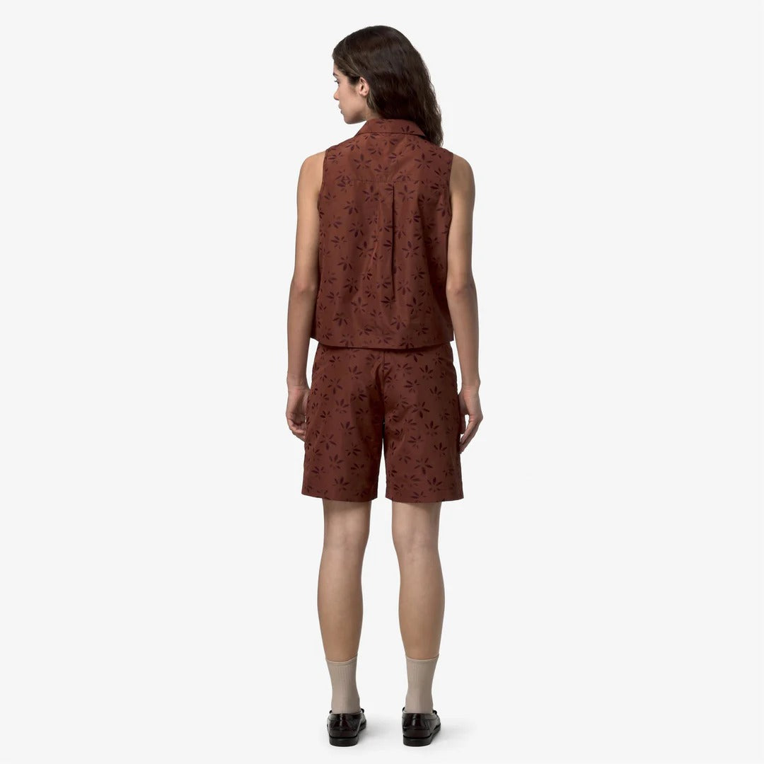 ANTY EMBY JACQUARD<BR/>BROWN-VIOLET JACQUARD K7137PW C39 K-WAY 