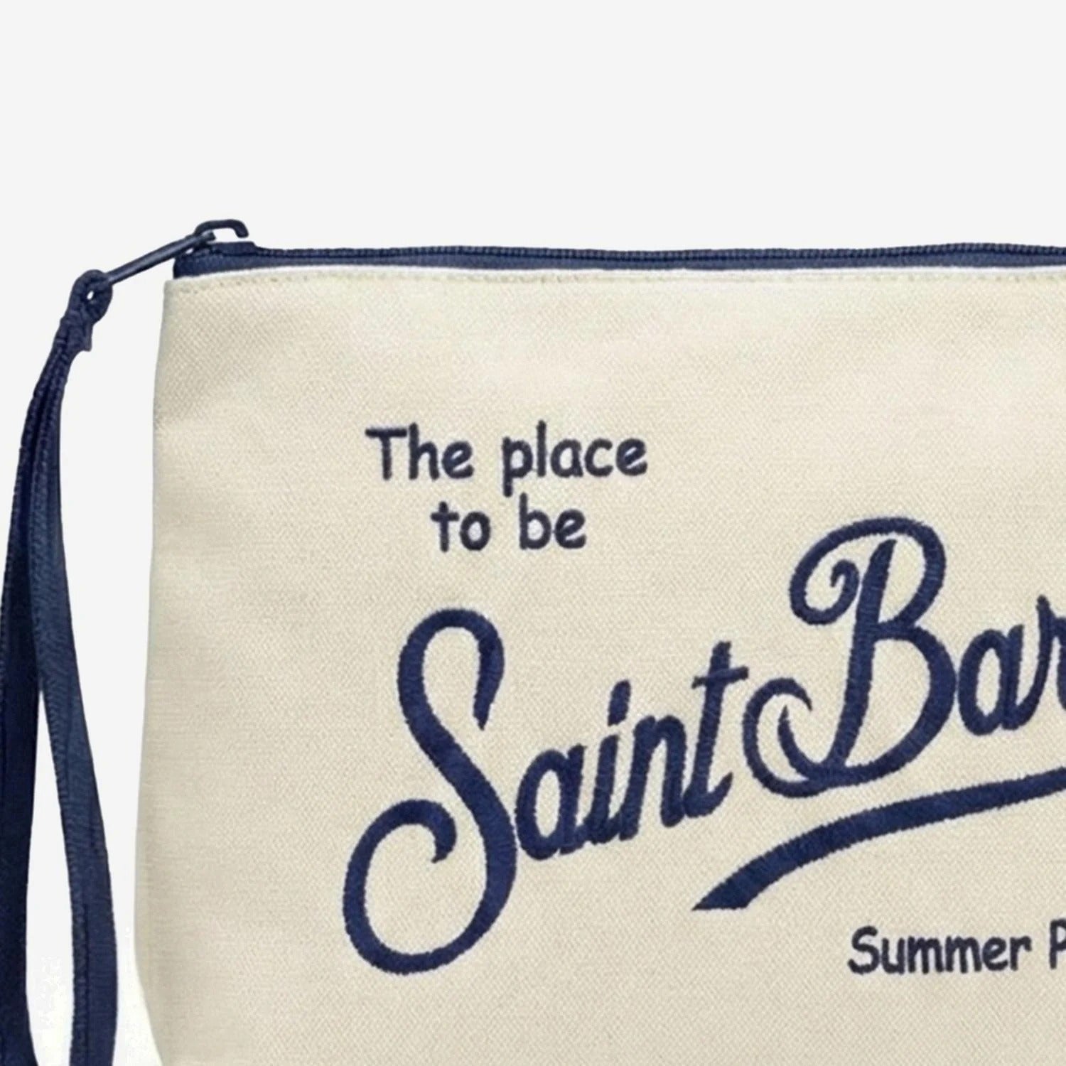 Aline Pochette in canvas bianca ALI0047 00196L MC2 SAINT BARTH 