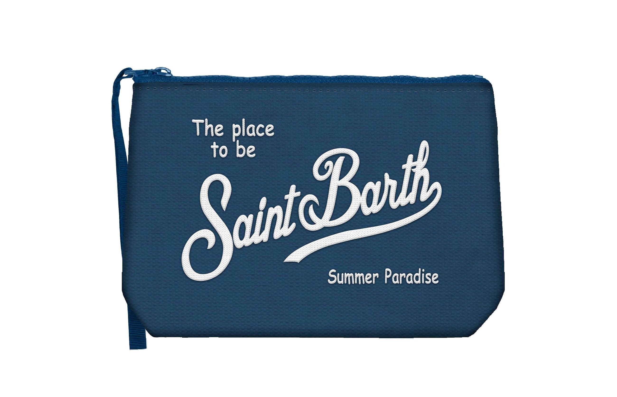 Aline Pochette in canvas BLU ALI0047 00244L MC2 SAINT BARTH 