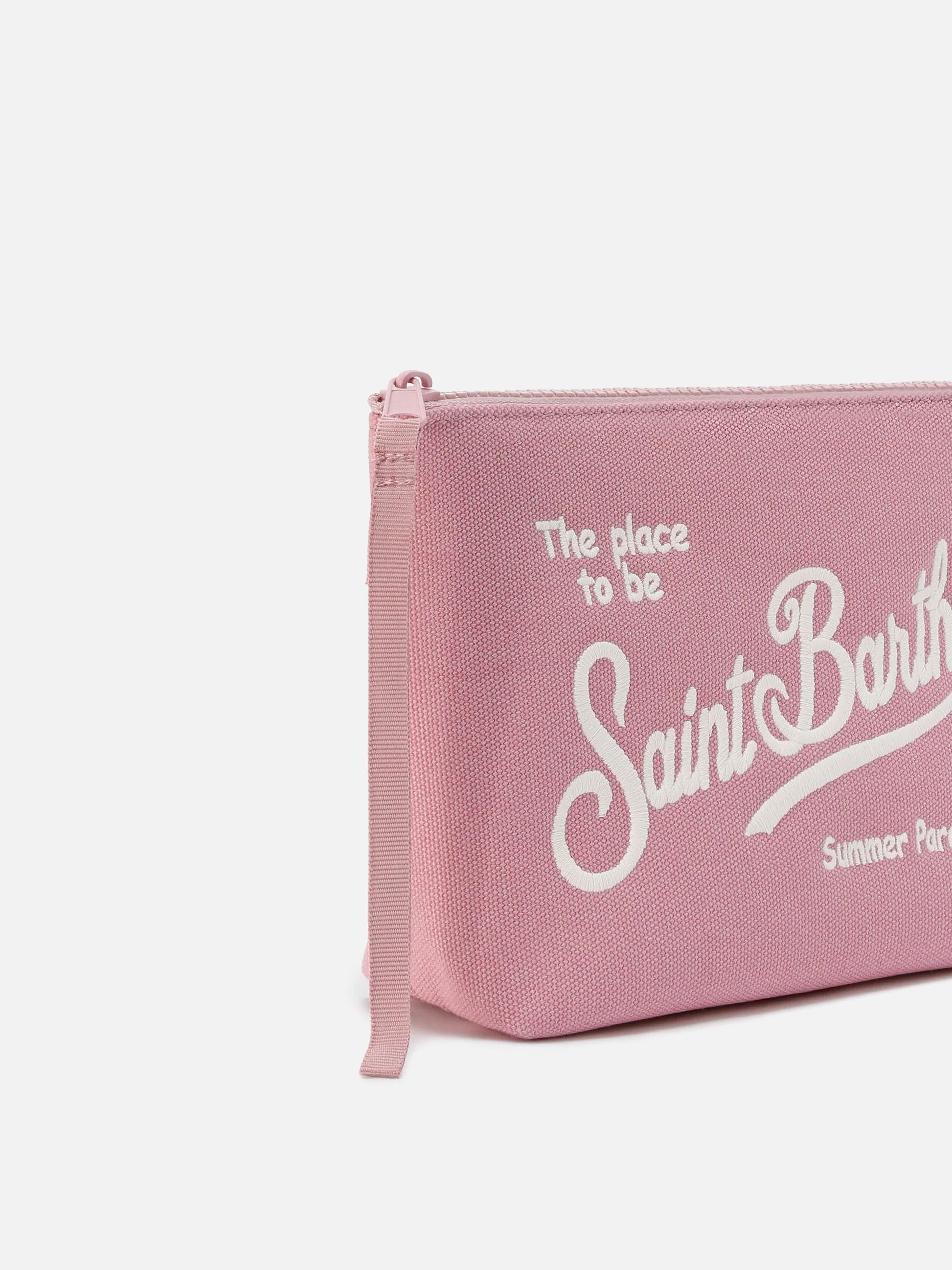 Aline Pochette in canvas rosa ALI0047 00247L MC2 SAINT BARTH 