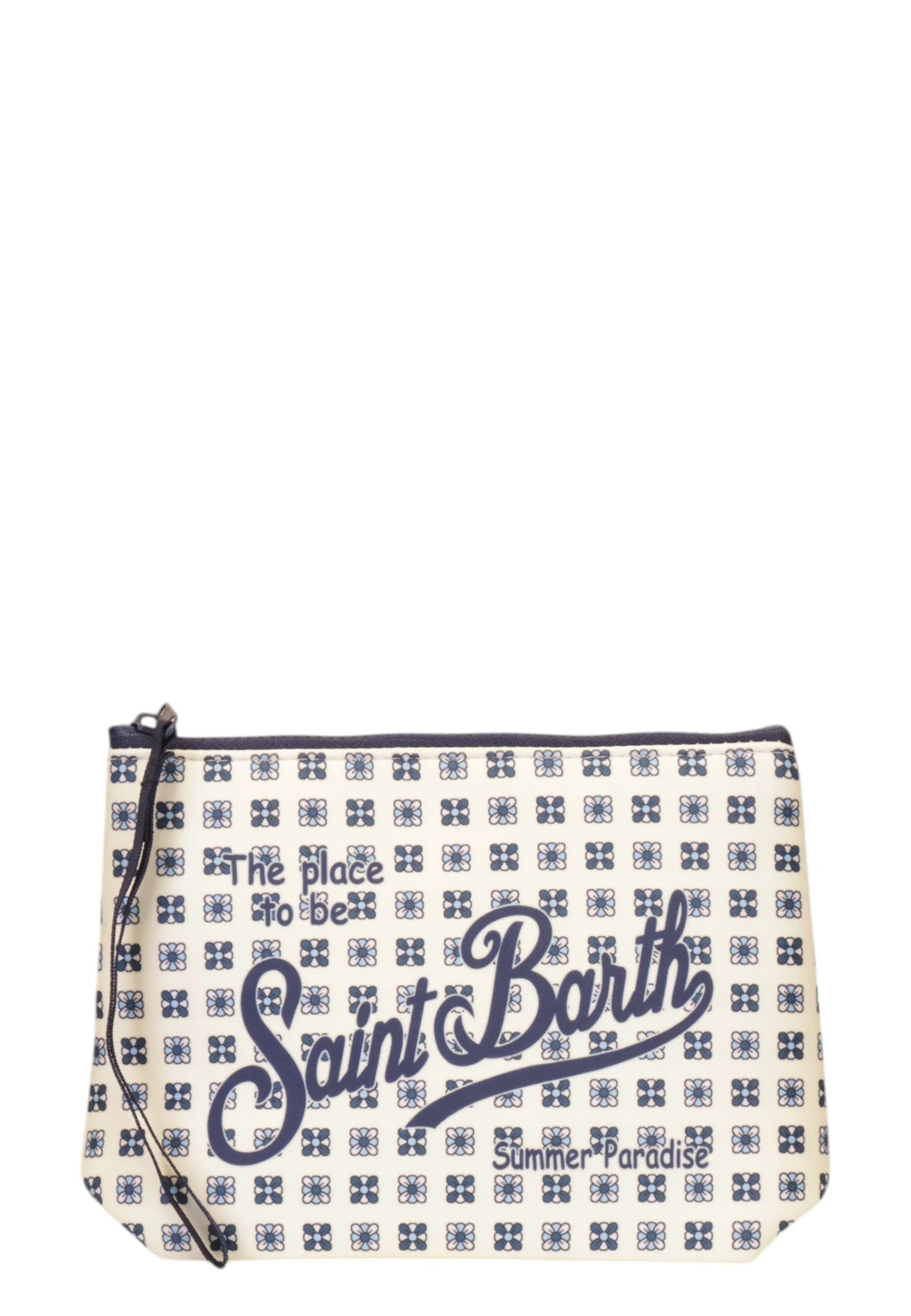 Pochette Mc2 Saint Barth ALIN001 00672L unisex bianca e blu. ALIN001 00672L MC2 SAINT BARTH 