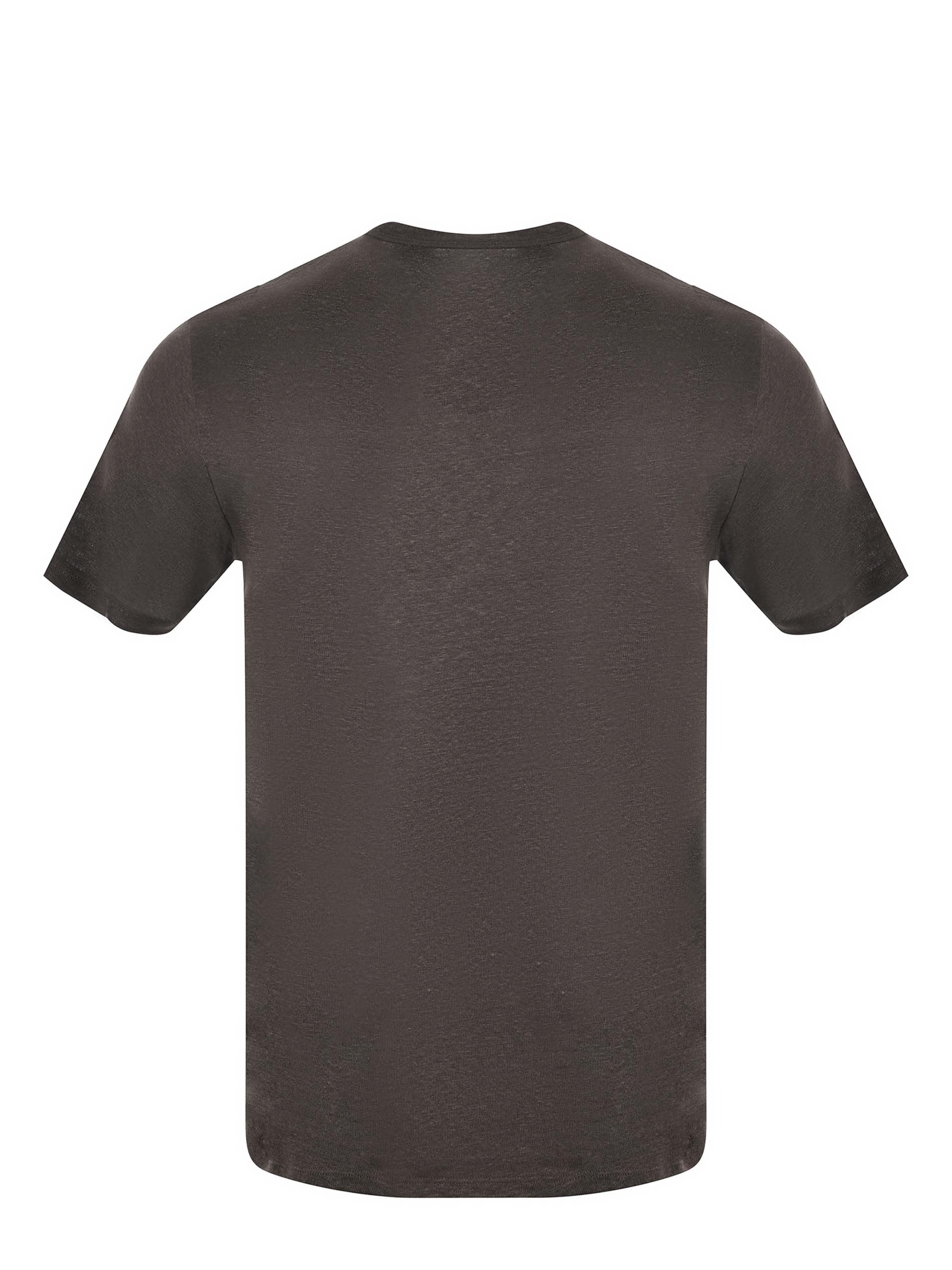 T-shirt Mc2 Saint Barth in filato di lino VERDE SCURO ECS0003 00450L MC2 SAINT BARTH 