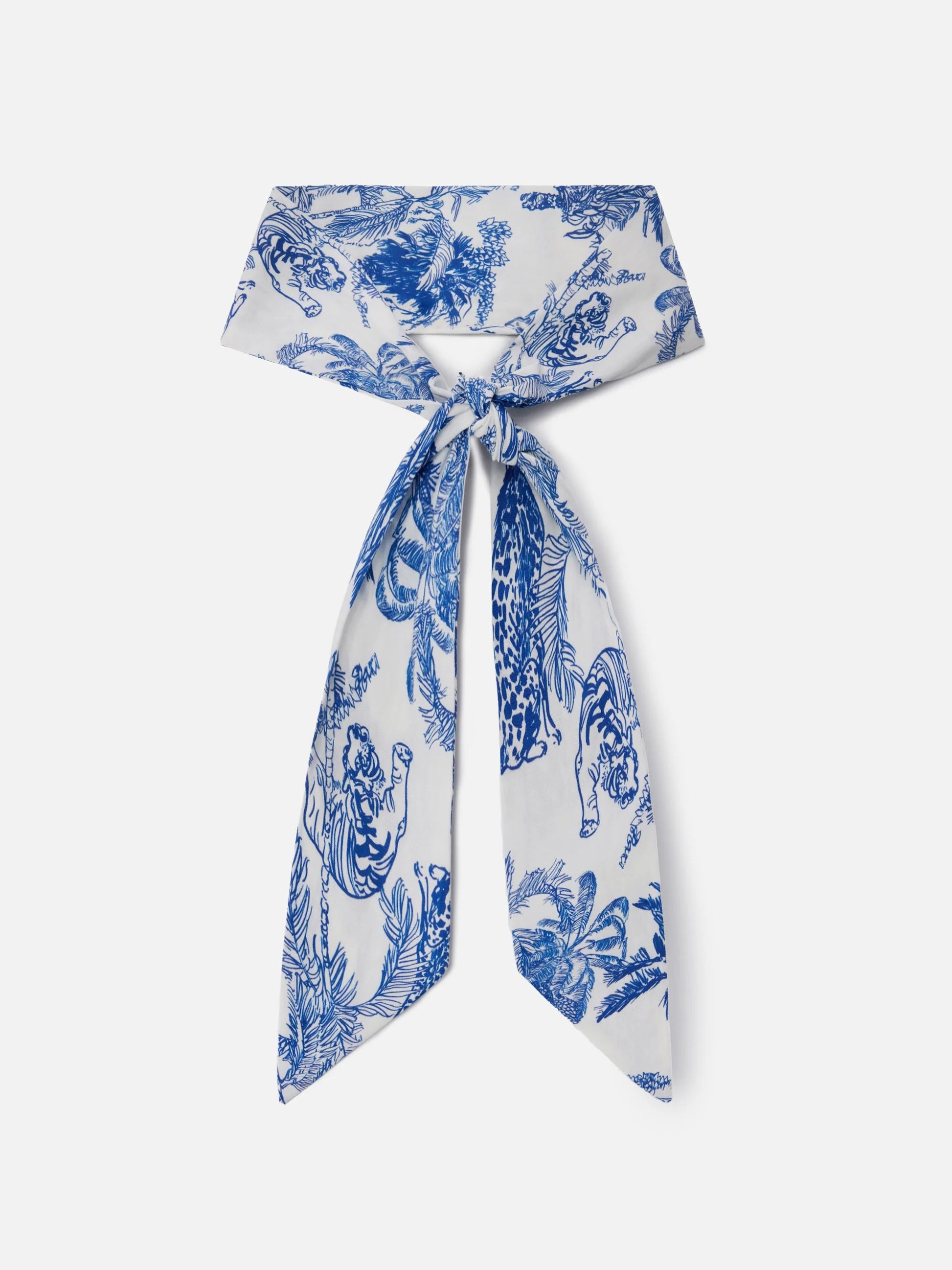 Foulard Band in cotone con stampa toile de Jouy FOD0003 00360L MC2 SAINT BARTH 
