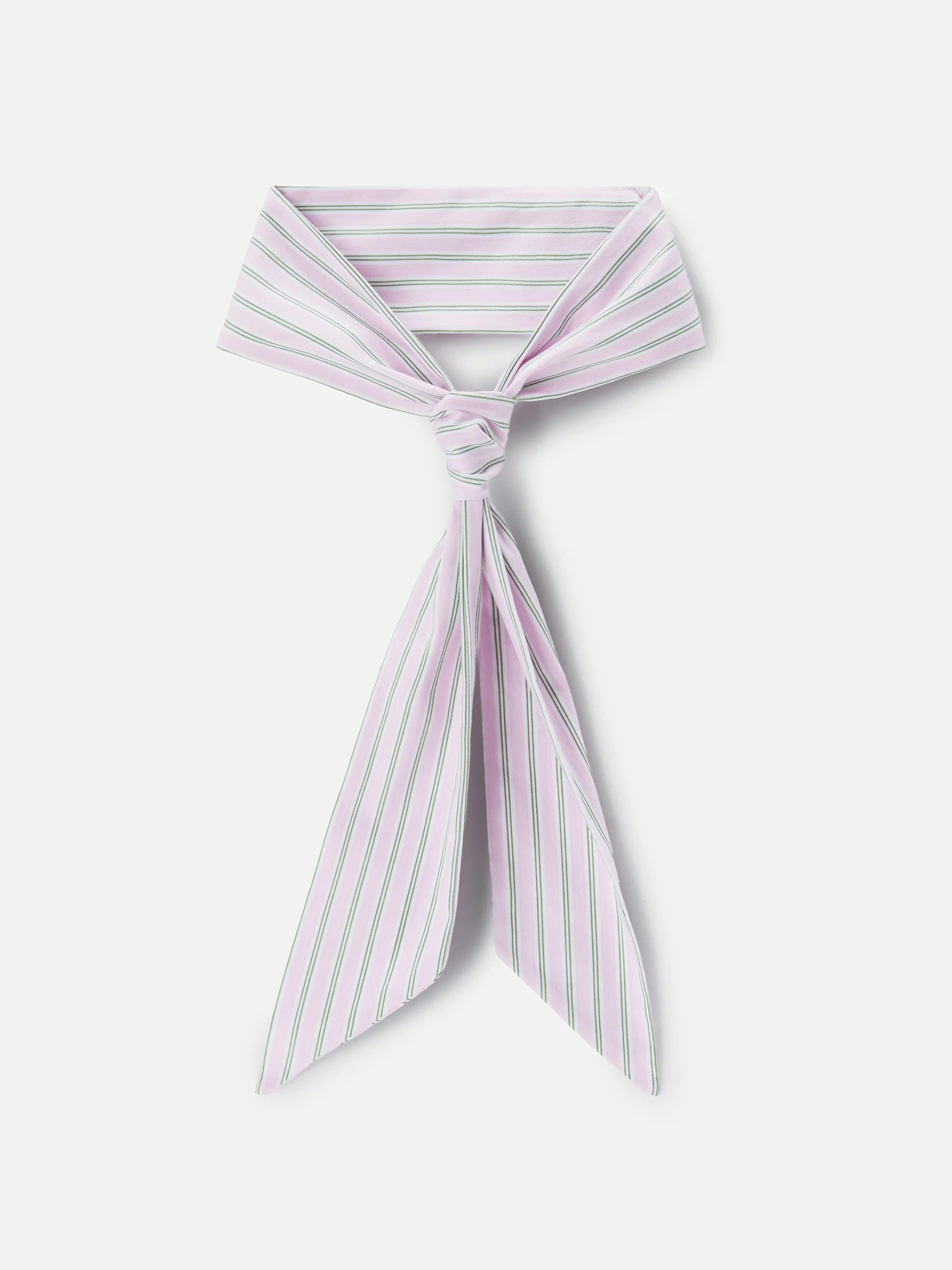 Foulard Band in cotone a righe rosa e verde FOD0003 01096L MC2 SAINT BARTH 