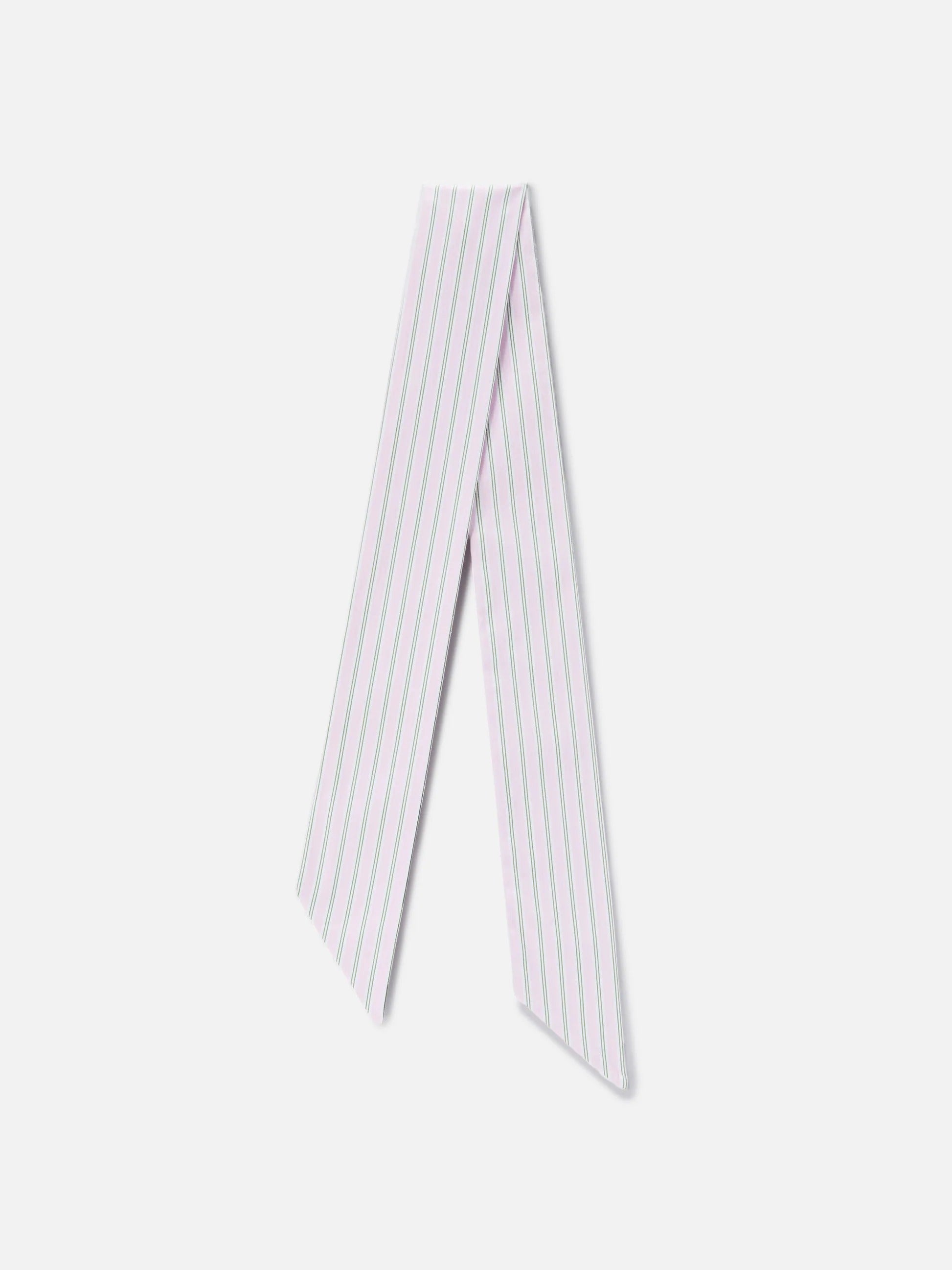 Foulard Band in cotone a righe rosa e verde FOD0003 01096L MC2 SAINT BARTH 