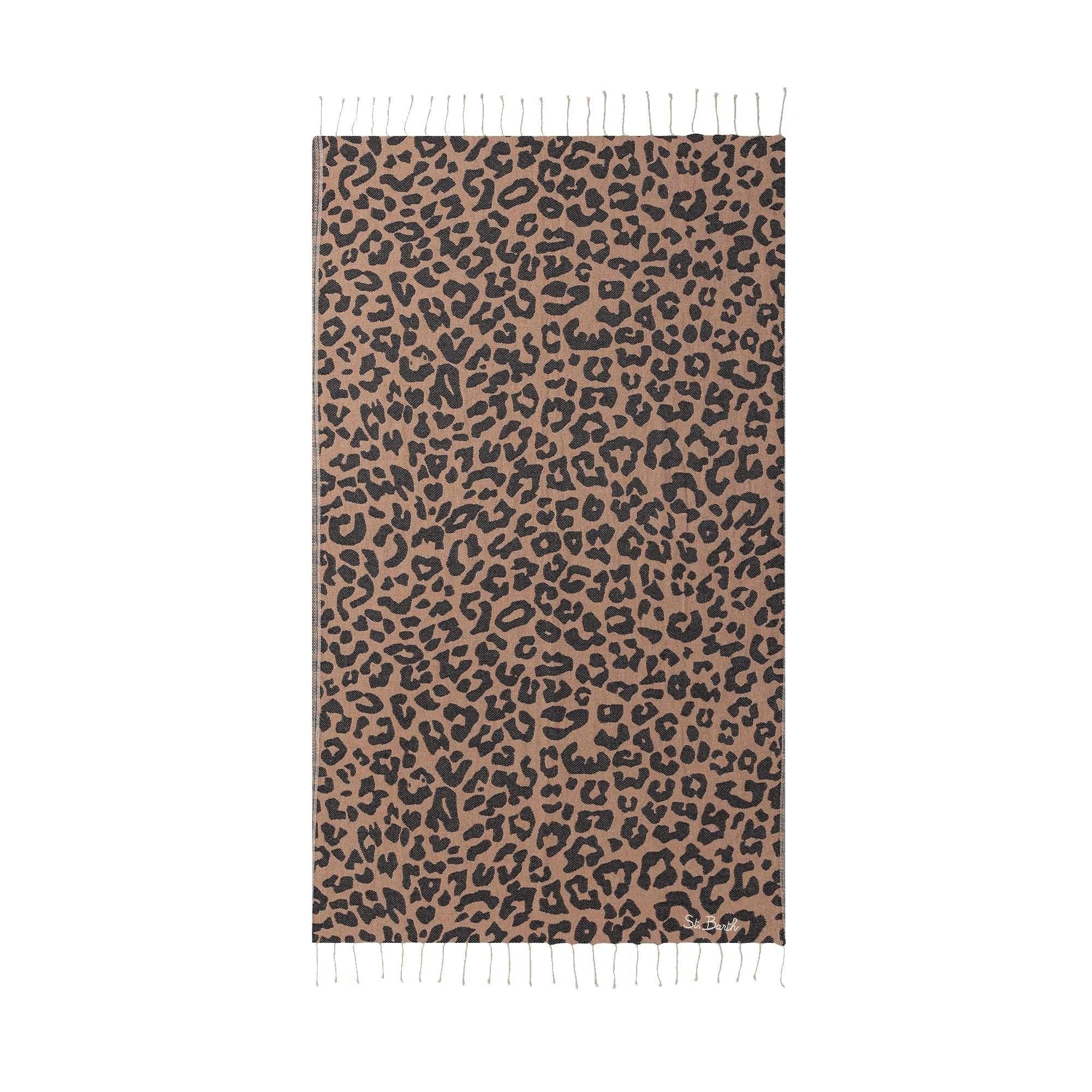 MC2 SAINT BARTH<BR/> Telo mare leopardato FOUT00902712L FOUT009 02712L MC2 SAINT BARTH 
